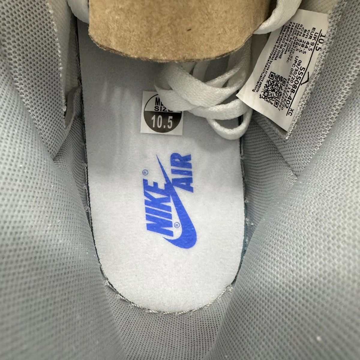 Jordan Brand Jordan 1 Retro High Hyper Royal Smoke Grey Size US 10.5 / EU 43-44 - 6 Thumbnail