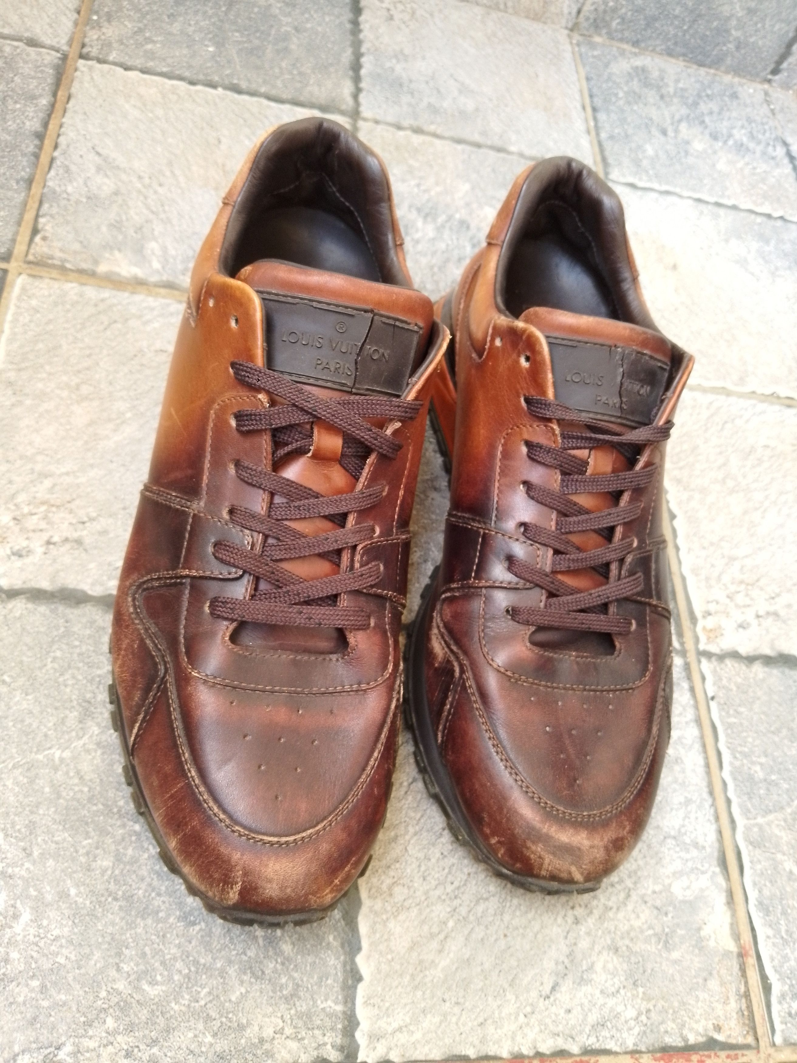 Louis Vuitton Run Away leather low trainers Size US 6 / EU 39 - 4 Thumbnail