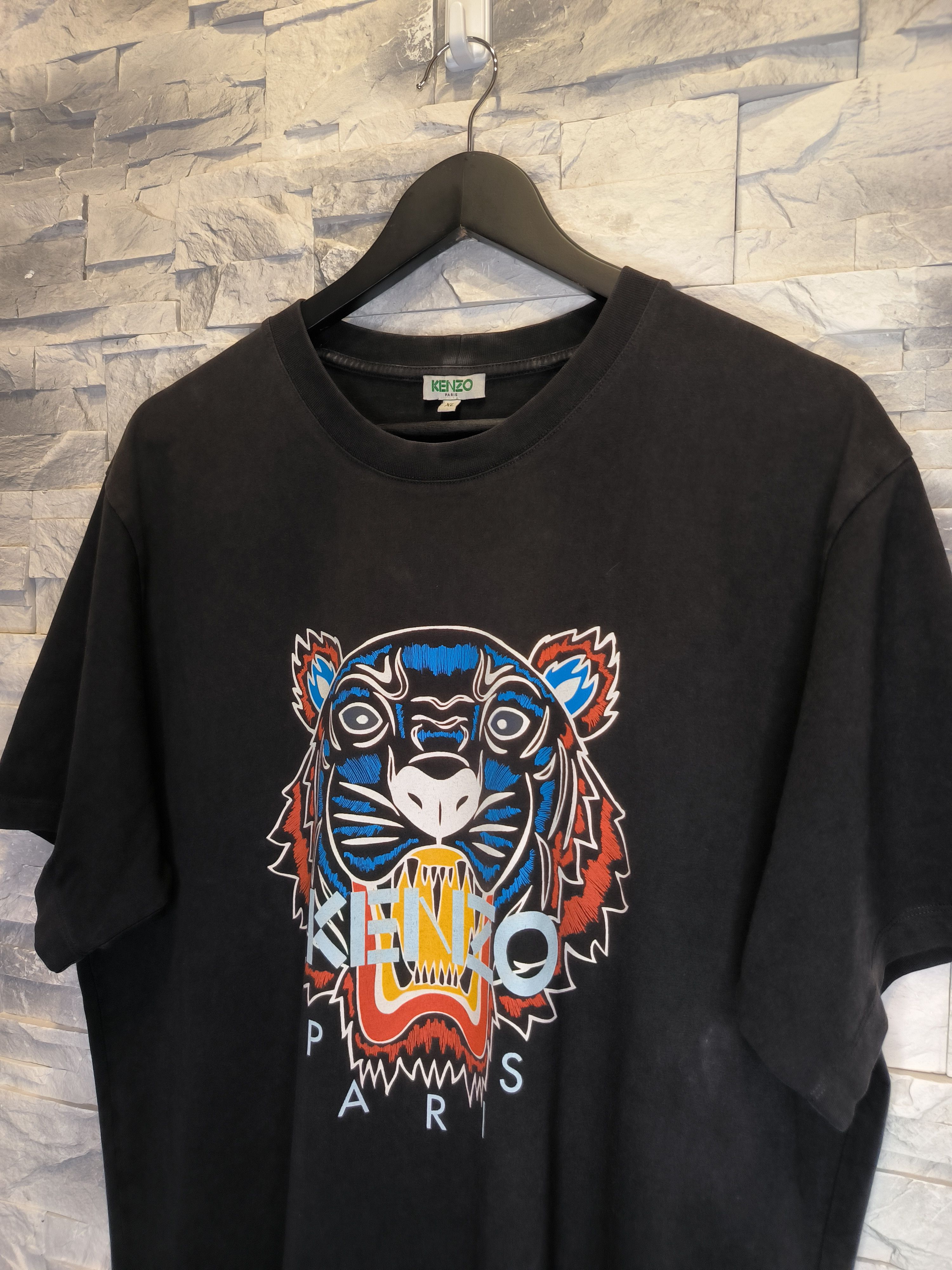 Kenzo Kenzo T-Shirt Logo Tiger Black Tee Size US XL / EU 56 / 4 - 2 Thumbnail