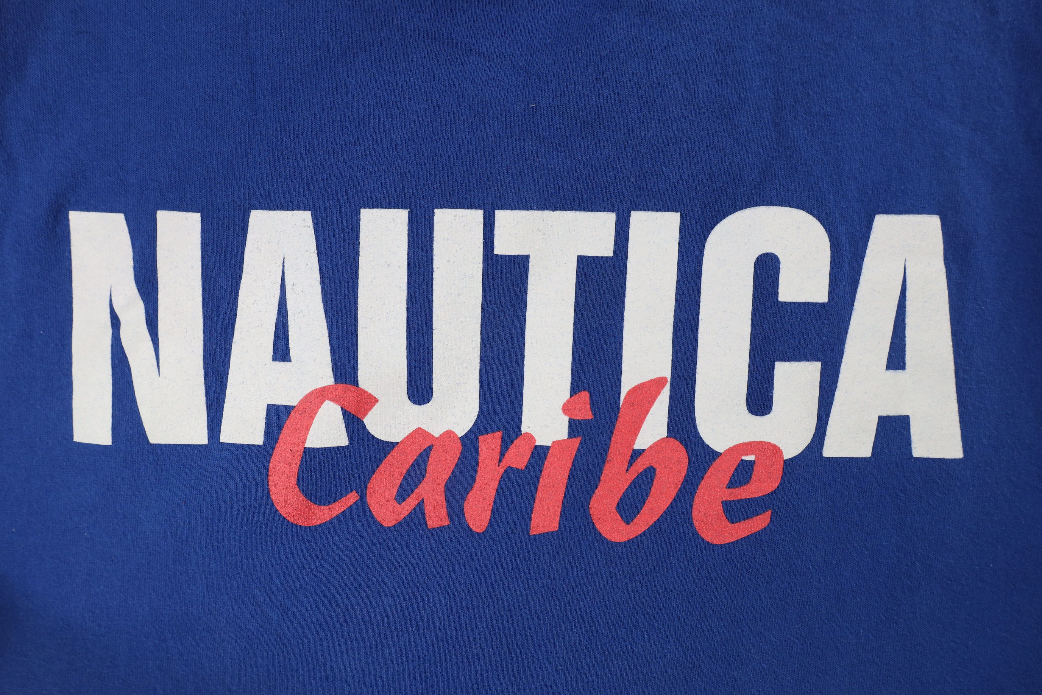 Nautica × Vintage Vintage 90s Nautica Out Caribe Fish Short Sleeve T-Shirt USA Size US L / EU 52-54 / 3 - 4 Thumbnail