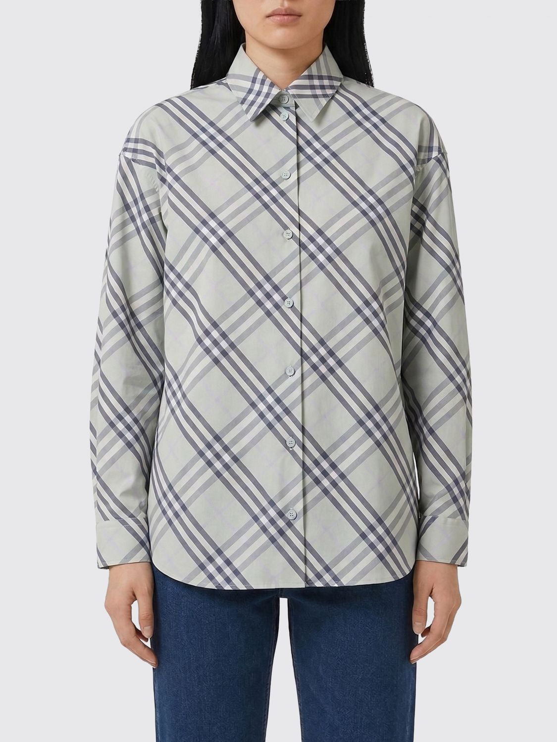 Burberry Burberry Shirt Woman Green Size M / US 6-8 / IT 42-44 - 1 Thumbnail