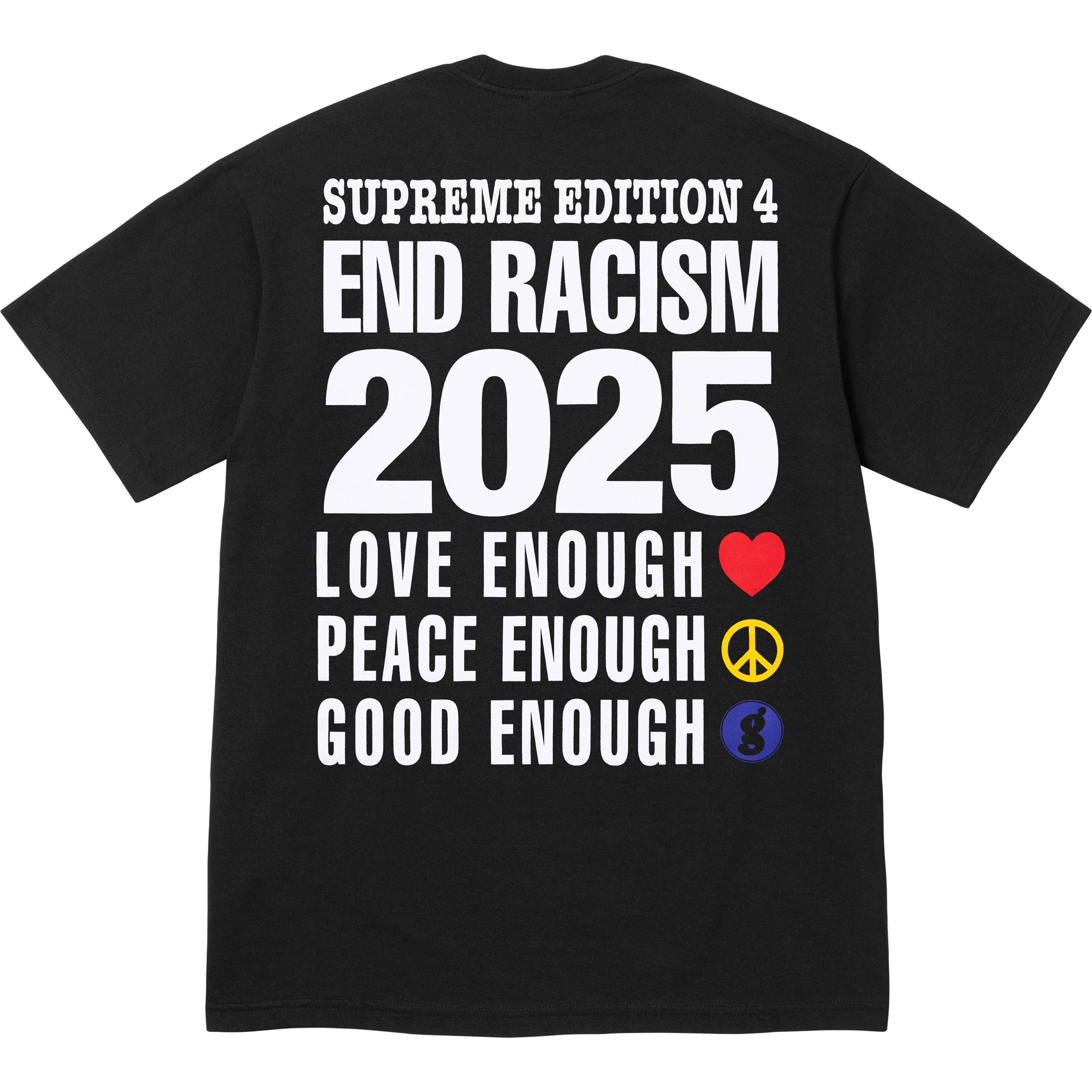 【Supreme x GOODENOUGH】End Racism T-Shirt Red - 25SS Supreme GOODENOUGH End Racism Tee Red Men's - SS25 - US