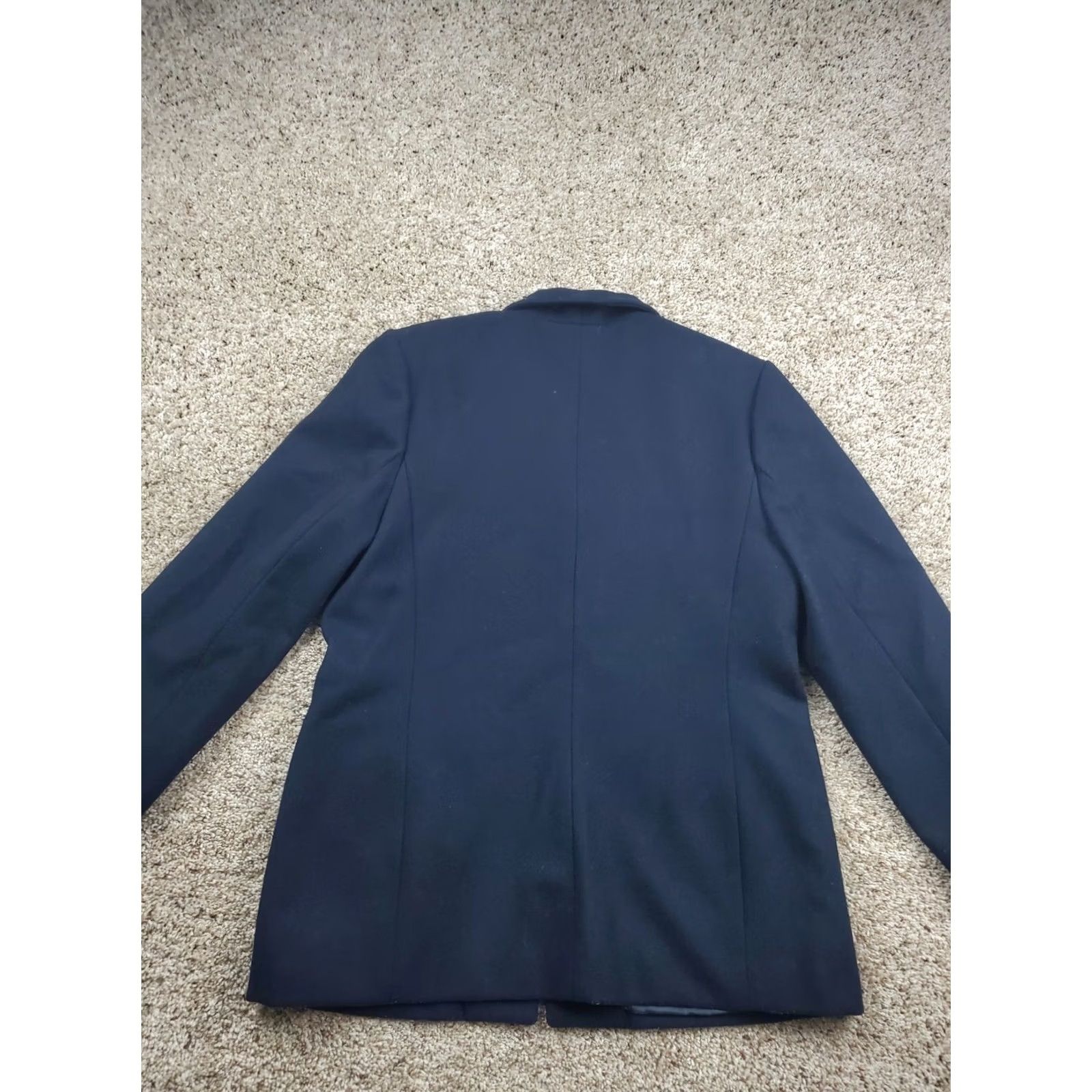 Vintage VINTAGE John Paul Richard Blazer Jacket Womens 10 Blue Wool Blend Pockets Button Classic Formal Business Size L / US 10 / IT 46 - 7 Thumbnail