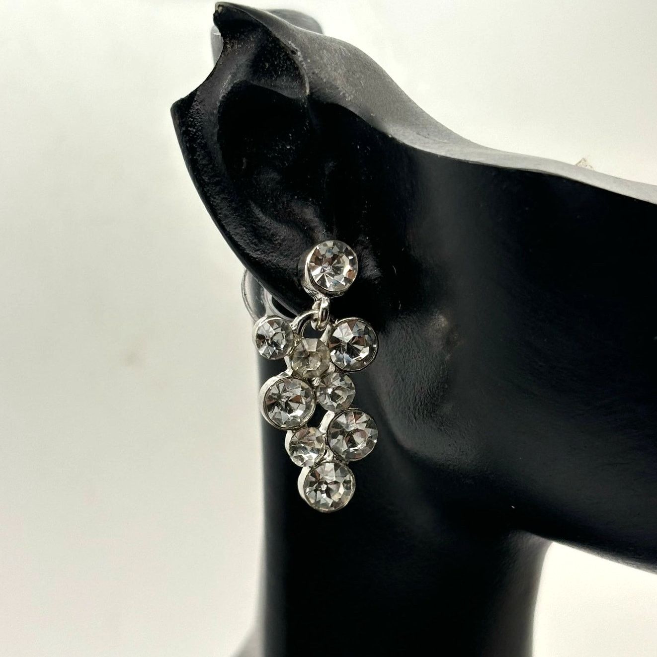 Other Stunning Silver Crystal Earrings Size ONE SIZE - 1 Thumbnail