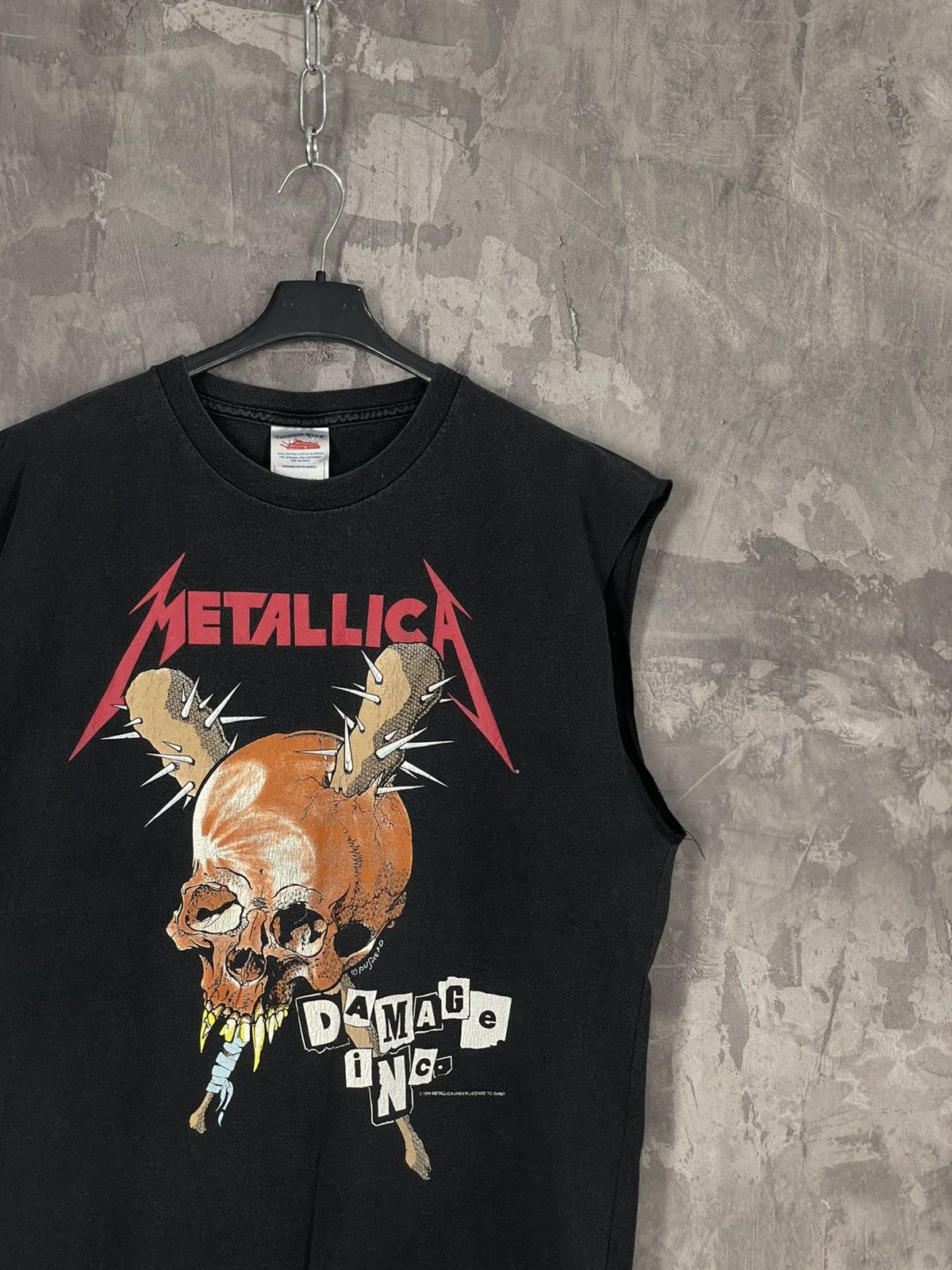 Japanese Brand × Metallica × Vintage Metallica 90s Damage Inc Vintage Band T-Shirt Size XXL Size US XXL / EU 58 / 5 - 4 Thumbnail