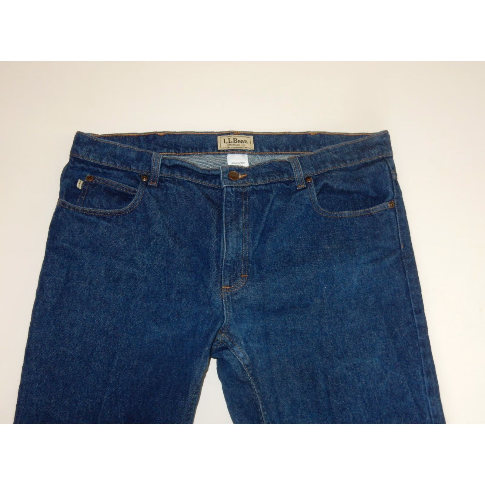 Vintage VINTAGE L.L. Bean Men's Jeans Size 38x30 Regular Fit Blue Straight Cotton Casual Size US 38 / EU 54 - 2 Thumbnail