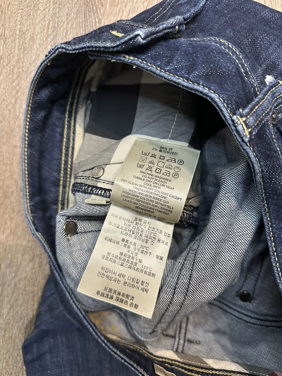 Burberry Burberry Brit Jeans Bell-Bottom Black Womens Size 28" / US 6 / IT 42 - 7 Thumbnail