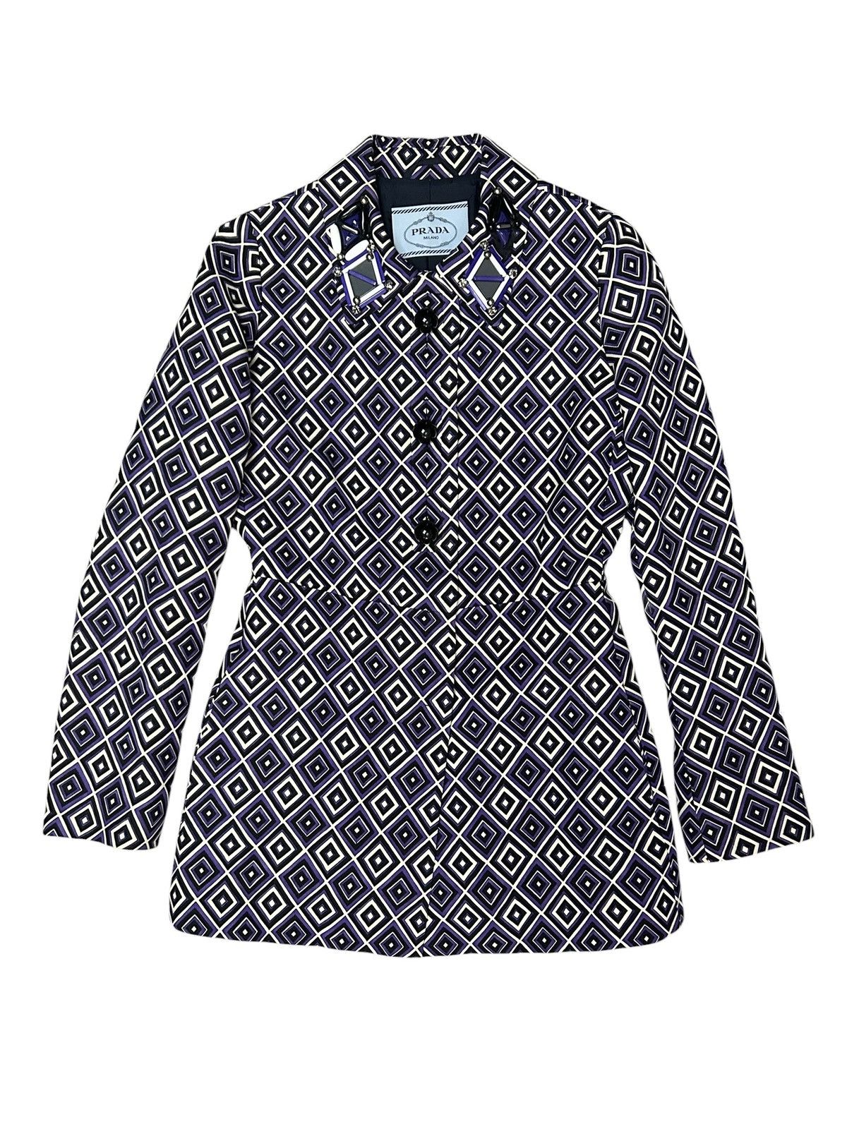Prada F/W 12 Geometric Jacket Size M / US 6-8 / IT 42-44 - 1 Thumbnail
