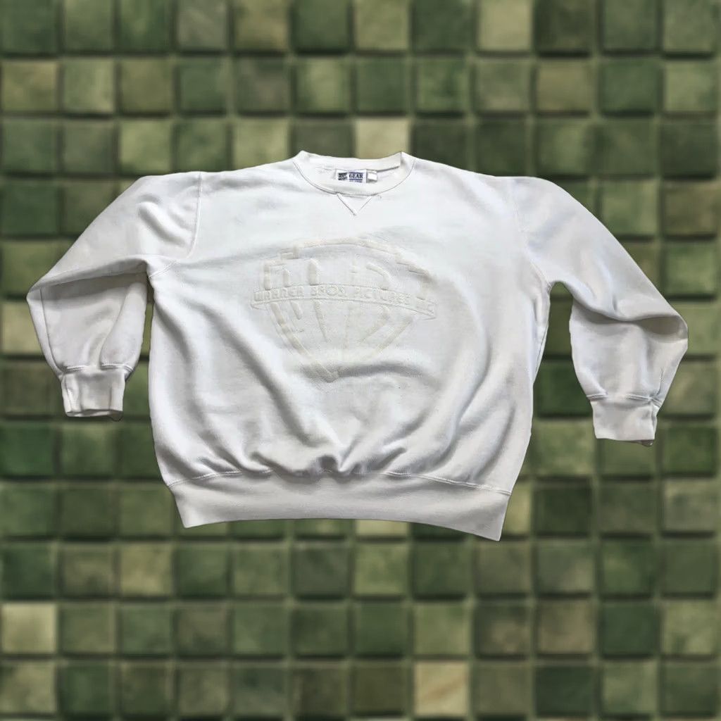 Vintage VINTAGE Warner Bros Gear For Sports 90s Crew Neck Sweatshirt Mens XL Ivory Graphic Print Pullover Sweatshirt Size US XL / EU 56 / 4 - 1 Thumbnail