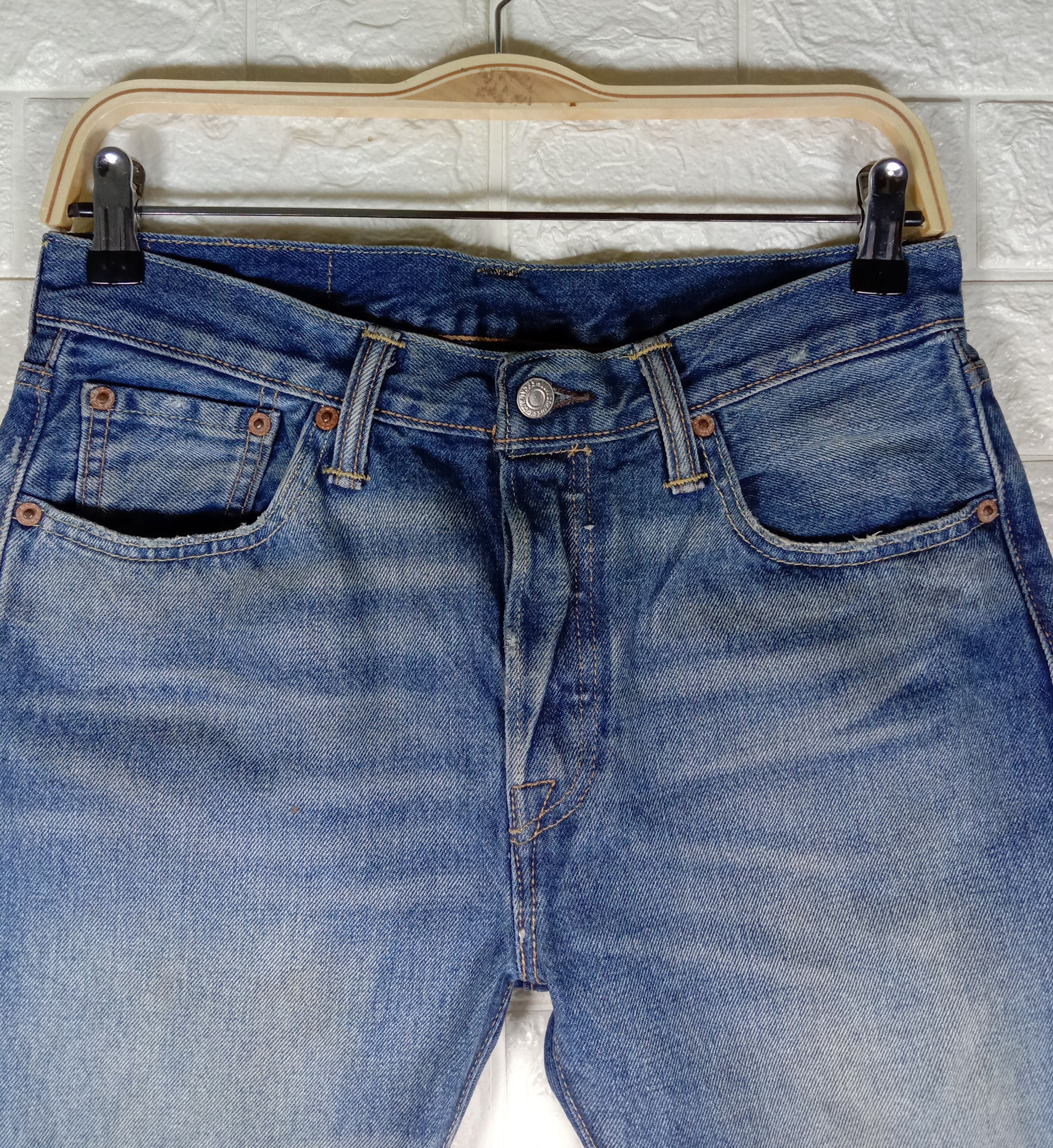 Levi's Vintage Levi's 501s Jeans Faded Blue Distressed Denim Size US 30 / EU 46 - 2 Thumbnail