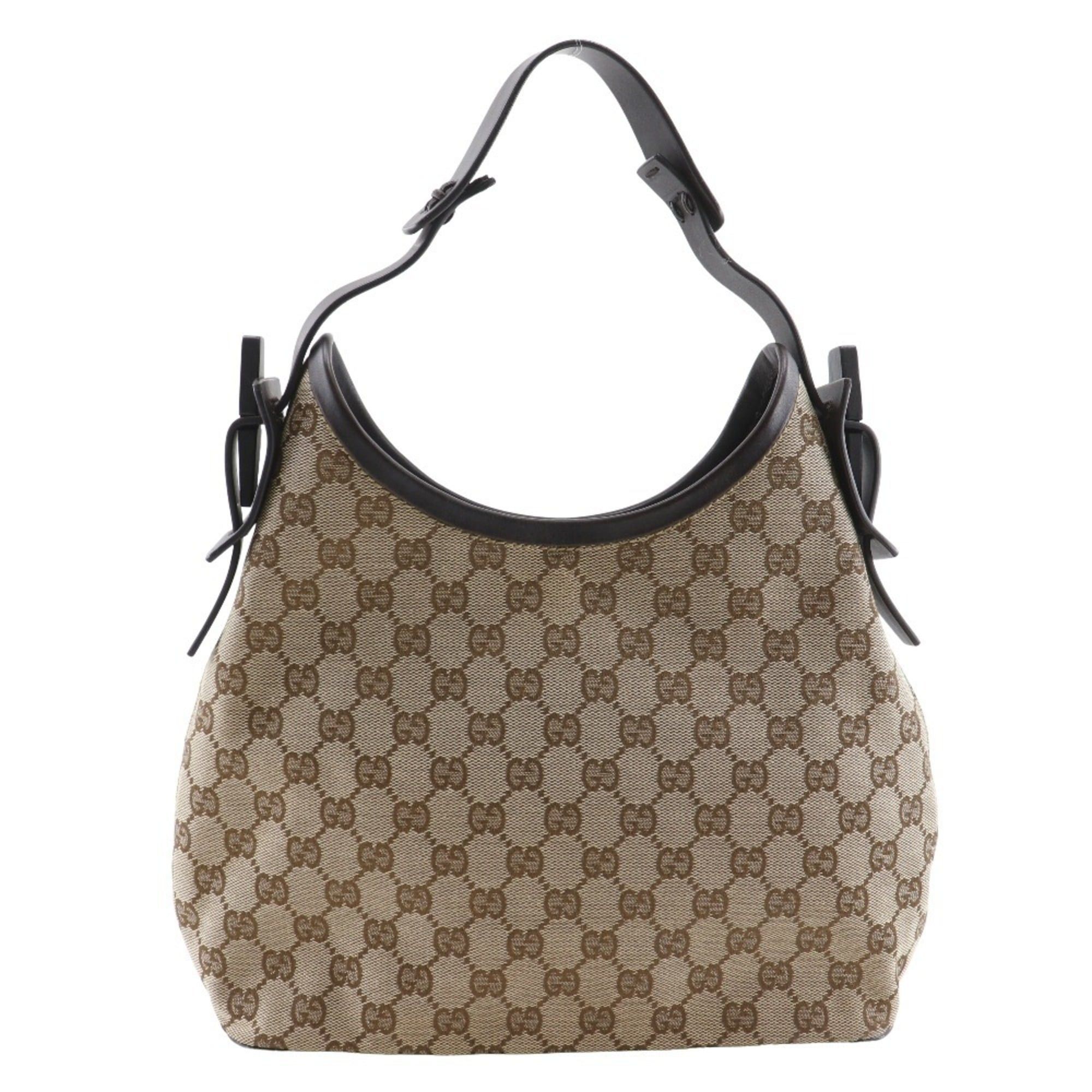 Gucci Gucci Semi-Shoulder Shoulder Bag 1669 GG Canvas Brown A5 Magnetic Type Women's Size ONE SIZE - 1 Thumbnail