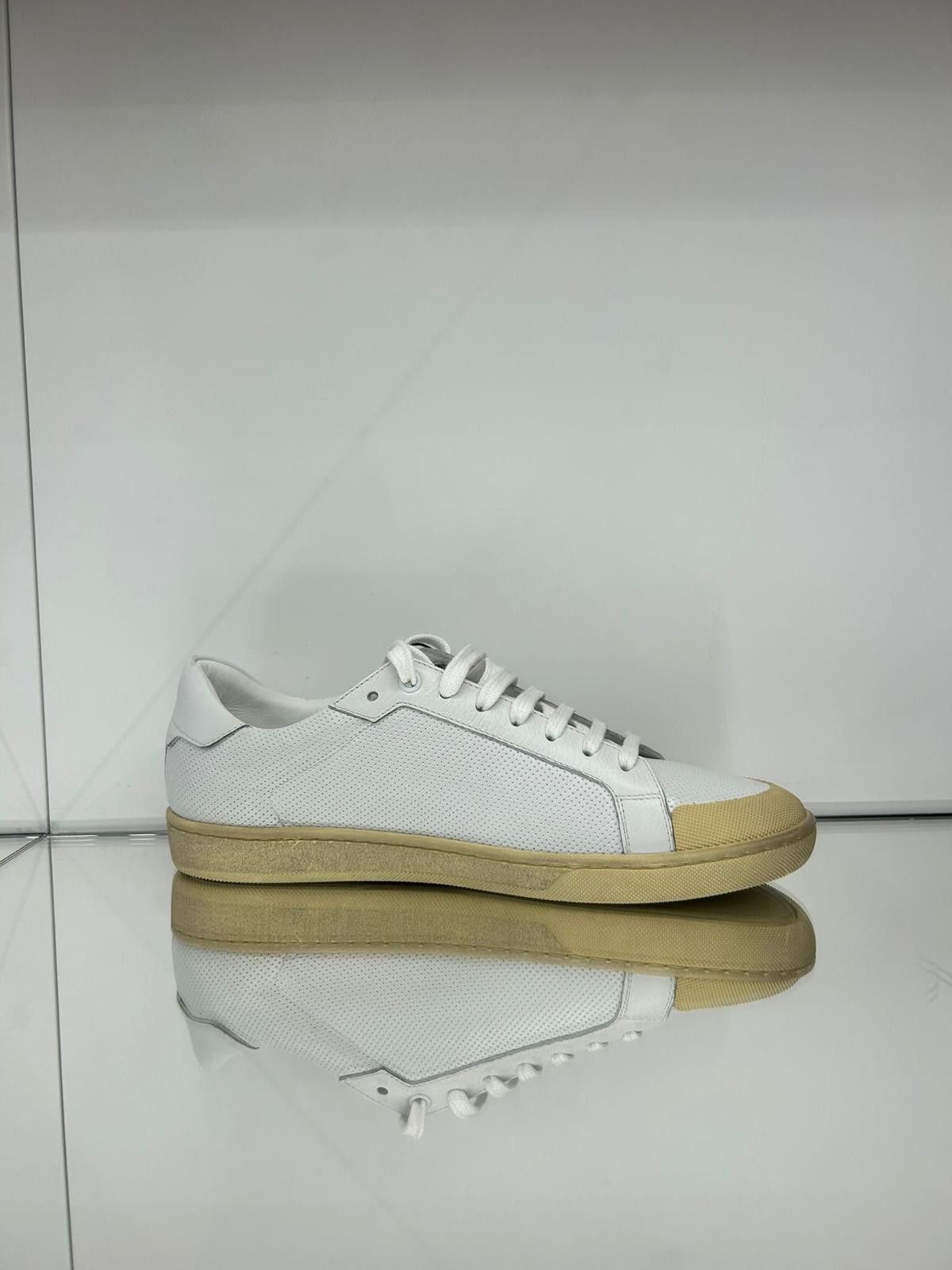 Saint Laurent Paris low-top laced sneakers with a used-look sole Size US 6 / EU 39 - 1 Thumbnail