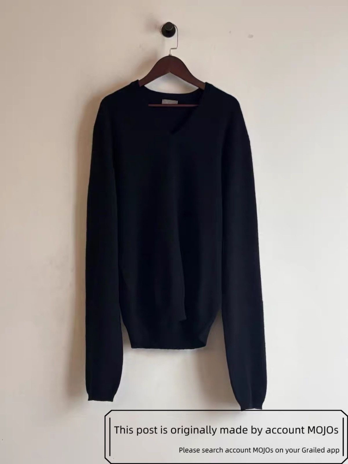 Dior Dior Homme AW05 Distressed V-Neck Knit | Grailed
