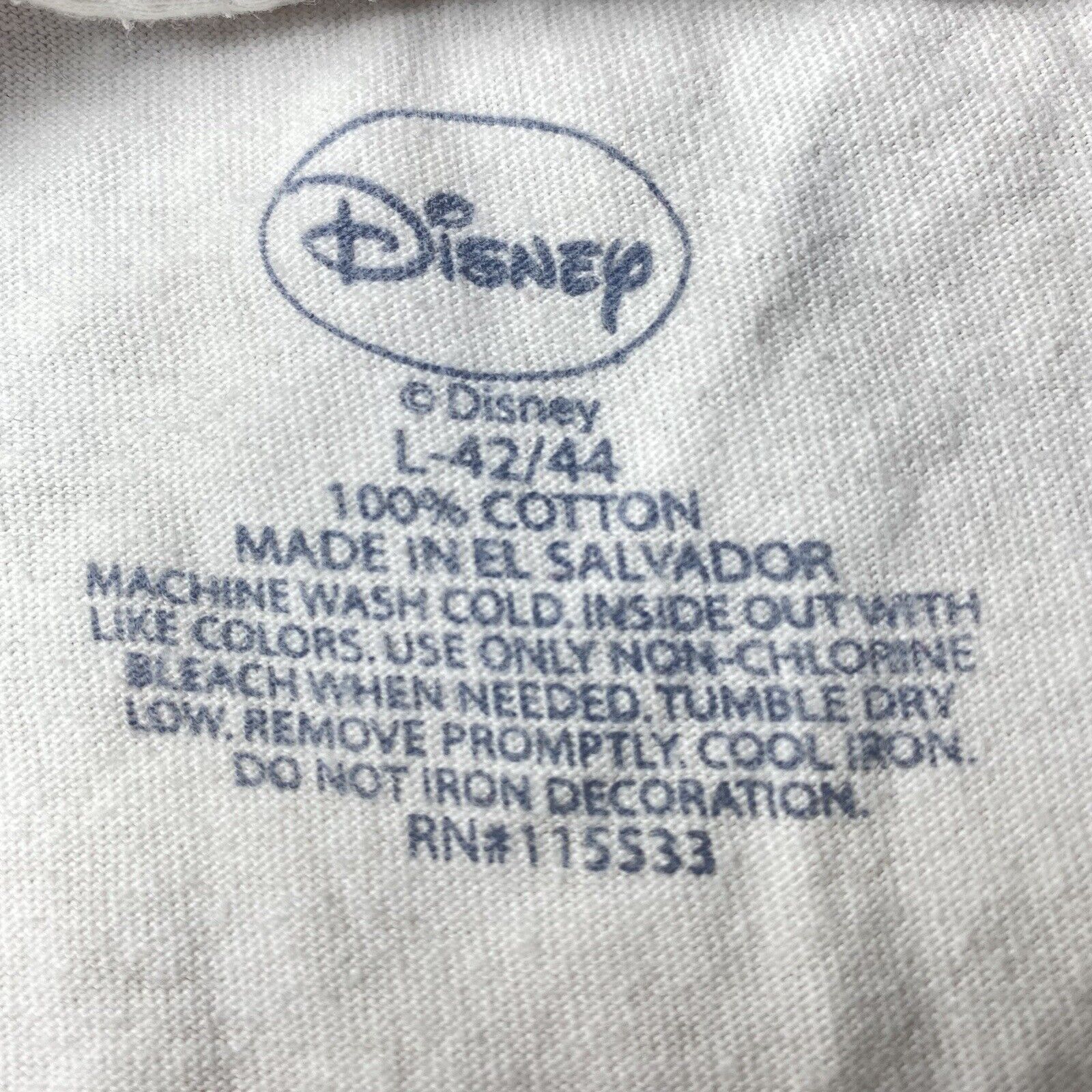 Disney Disney Large Mickey Mouse Short Sleeve White Graphic T Shirt Size US L / EU 52-54 / 3 - 3 Thumbnail