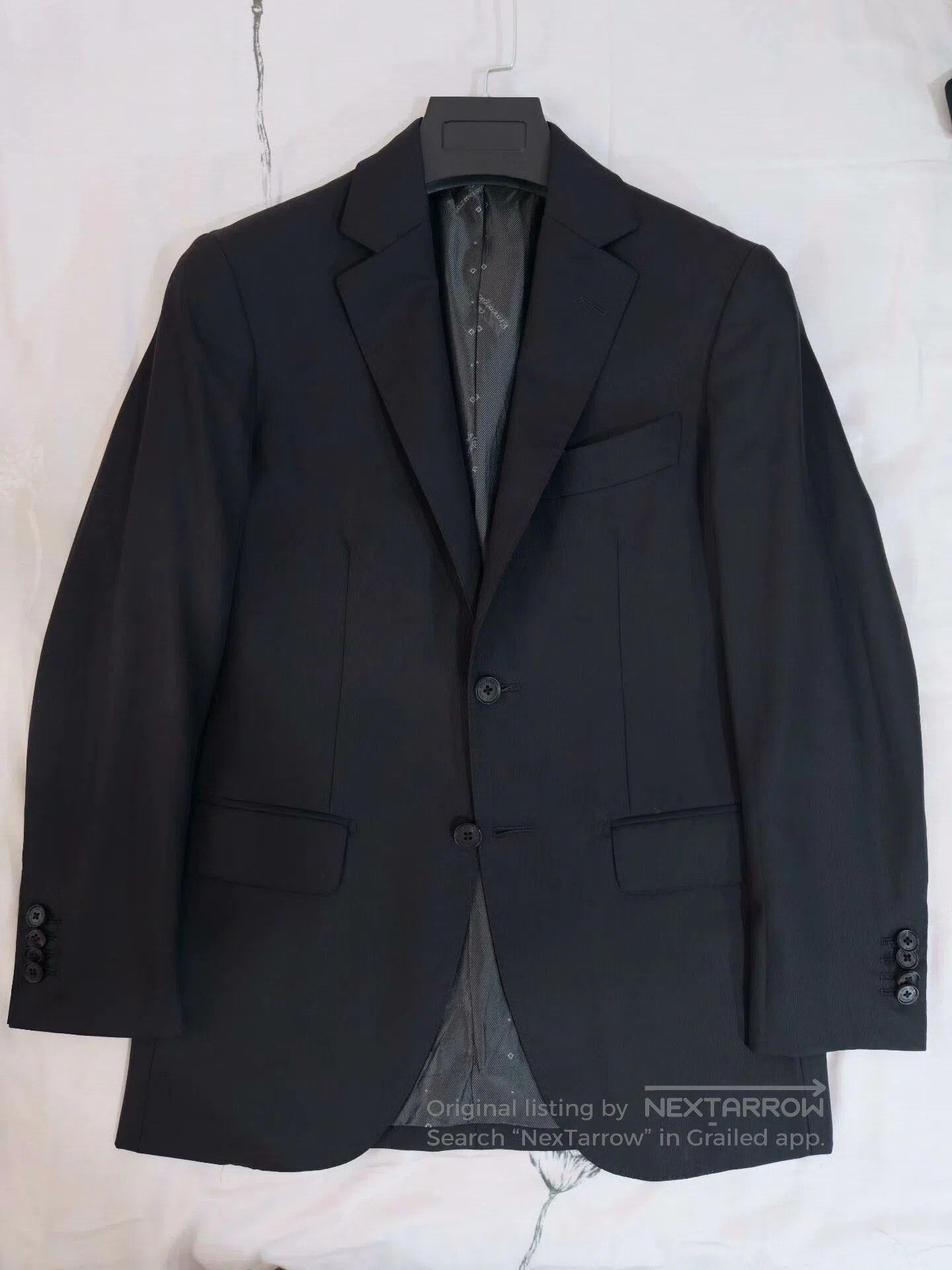 Ermenegildo Zegna Zegna Black Wool Custom Suit. Size US S / EU 44-46 / 1 - 5 Thumbnail