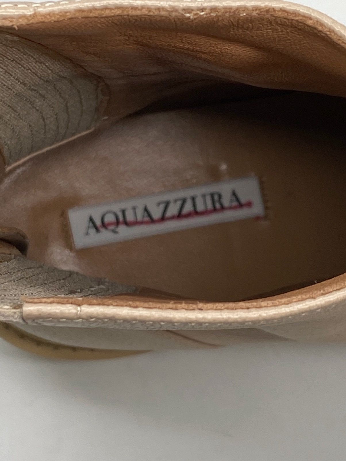 Aquazzura Aquazzura Saint Honore Leather Combat Booties size 40 Size US 10 / IT 40 - 11 Thumbnail