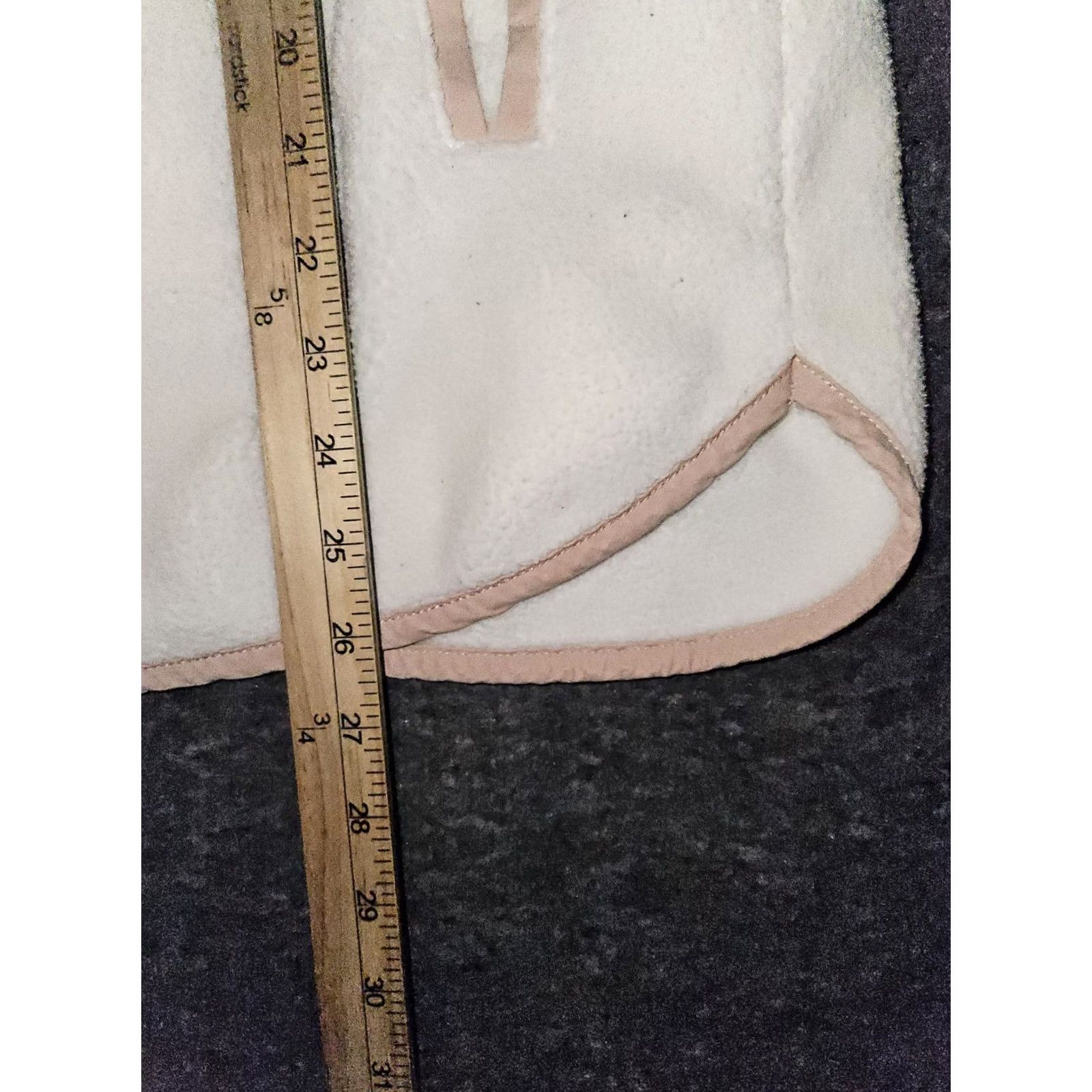 Abercrombie & Fitch Abercrombie & Fitch Fleece Quilted Pullover Jacket Women's Large White 1/4 Snap Size L / US 10 / IT 46 - 4 Thumbnail