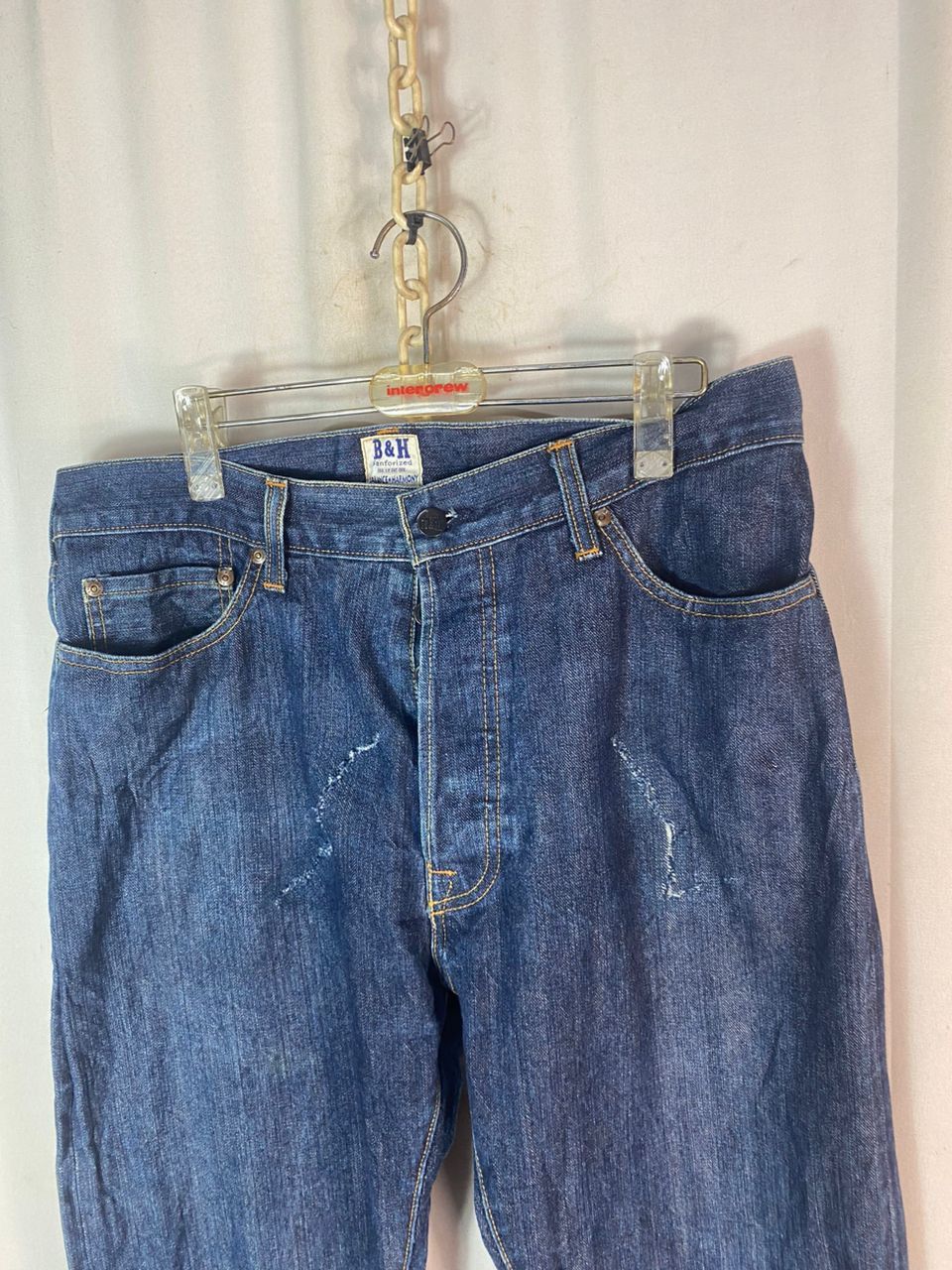 Other Vintage B&H balance &harmony selvedge denim jeans Size US 34 / EU 50 - 5 Thumbnail