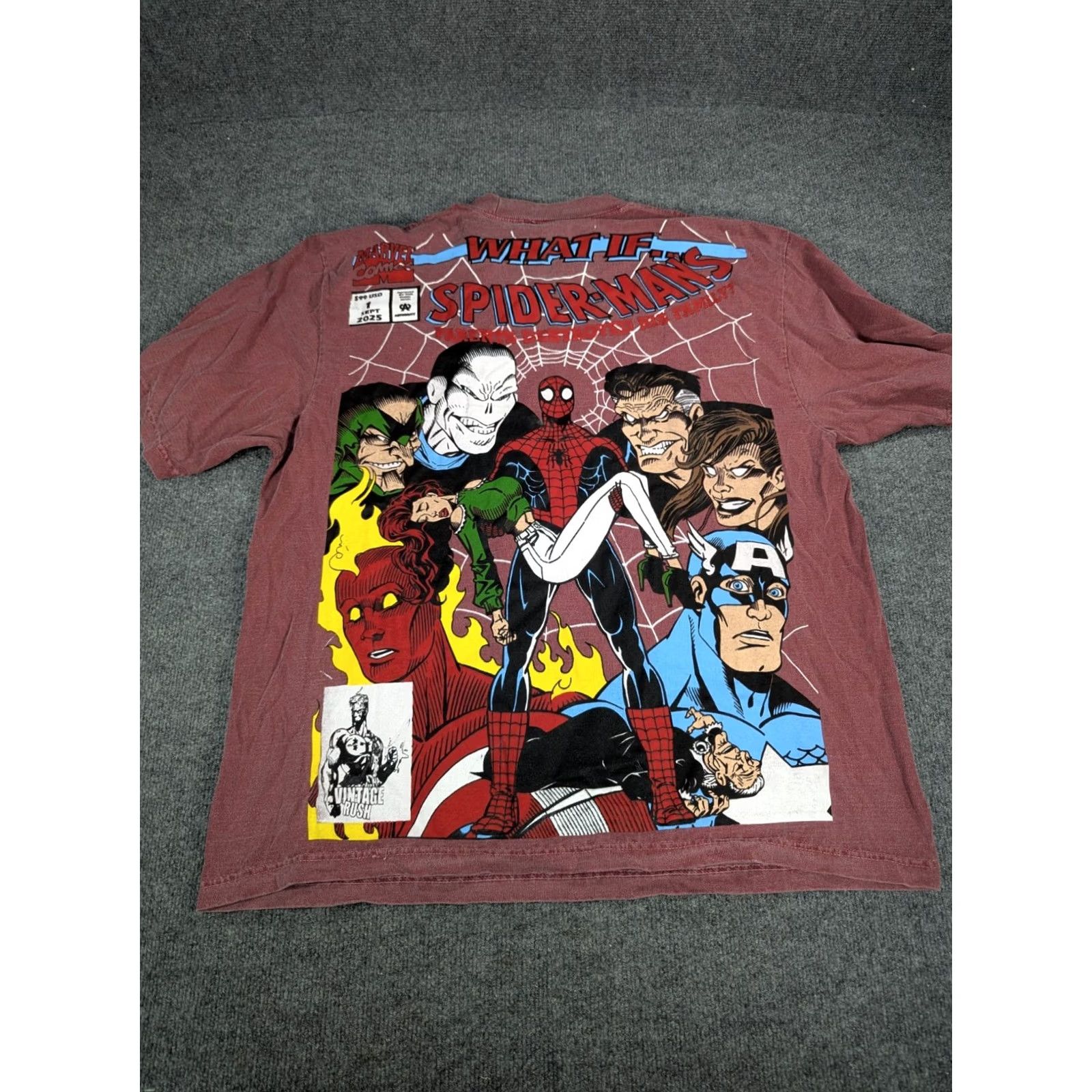 Vintage VINTAGE Marvel Shirt Mens XL Rush Avengers Captain America Spiderman Size Size US XL / EU 56 / 4 - 6 Thumbnail