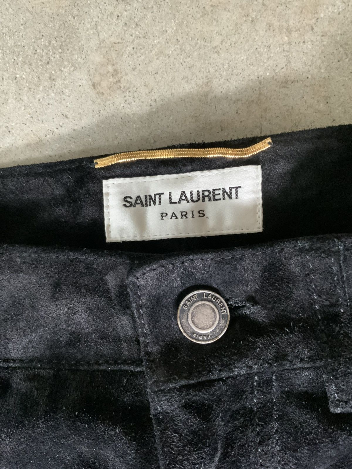 Saint Laurent Paris SAINT LAURENT PARIS STUDDED SUEDE LEATHER PANTS Size US 30 / EU 46 - 3 Thumbnail