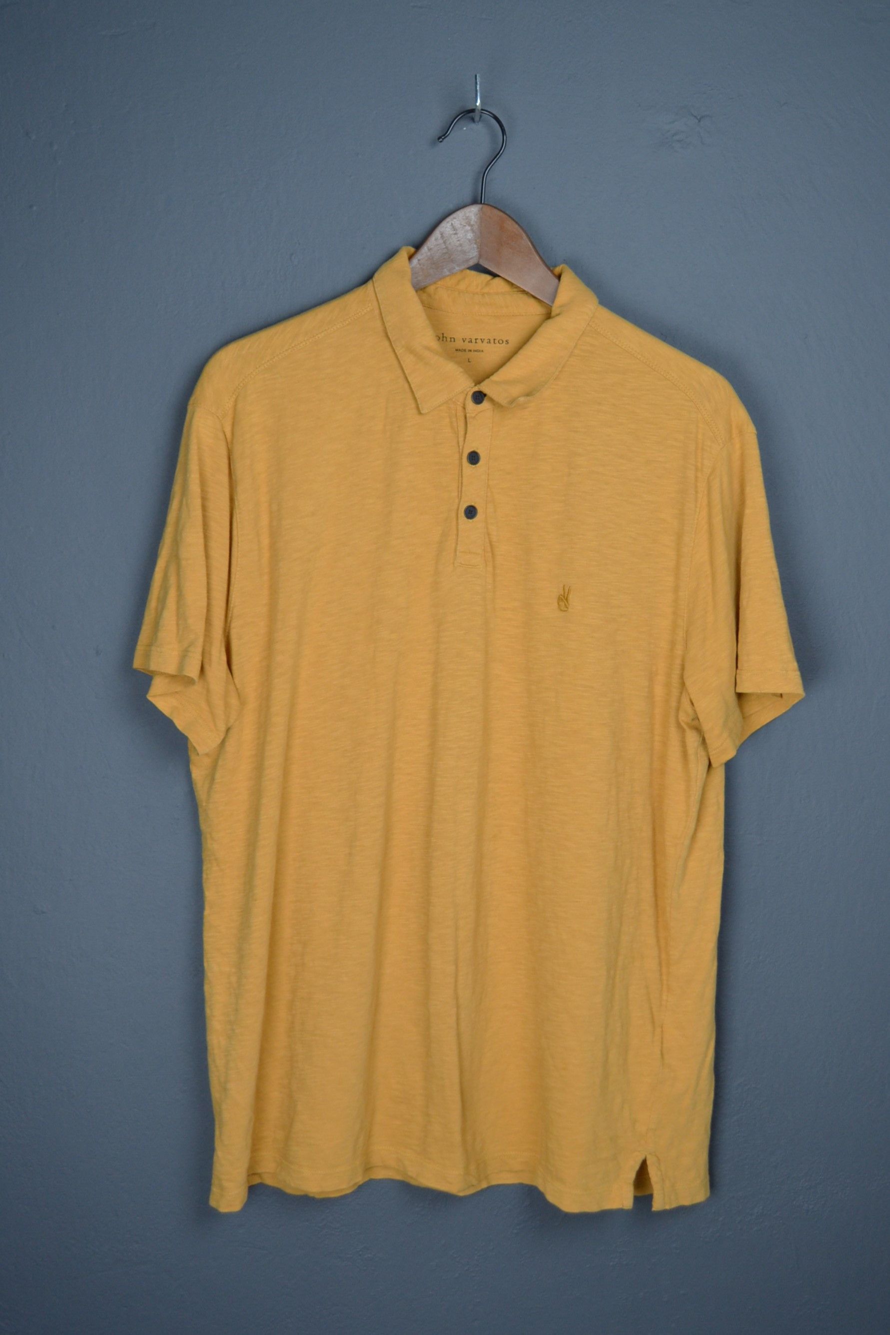 John Varvatos John Varvatos Victor Slub Polo L Yellow Size US L / EU 52-54 / 3 - 2 Thumbnail