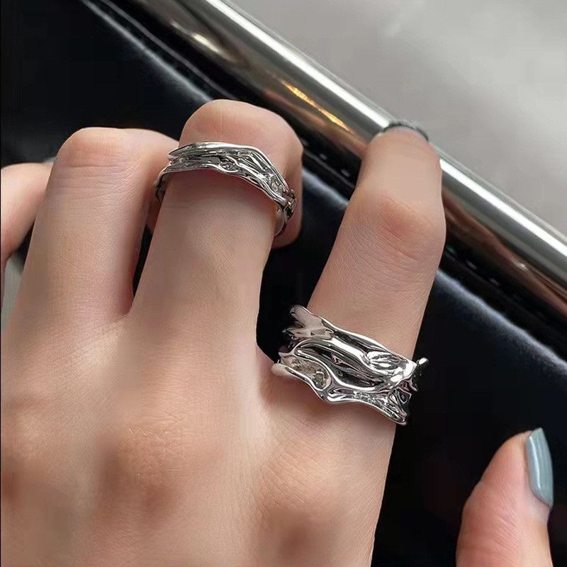 Jewelry Vibe Jewelry Rings Open Size Chrome Ring (Size 7-13) Size ONE SIZE - 1 Thumbnail