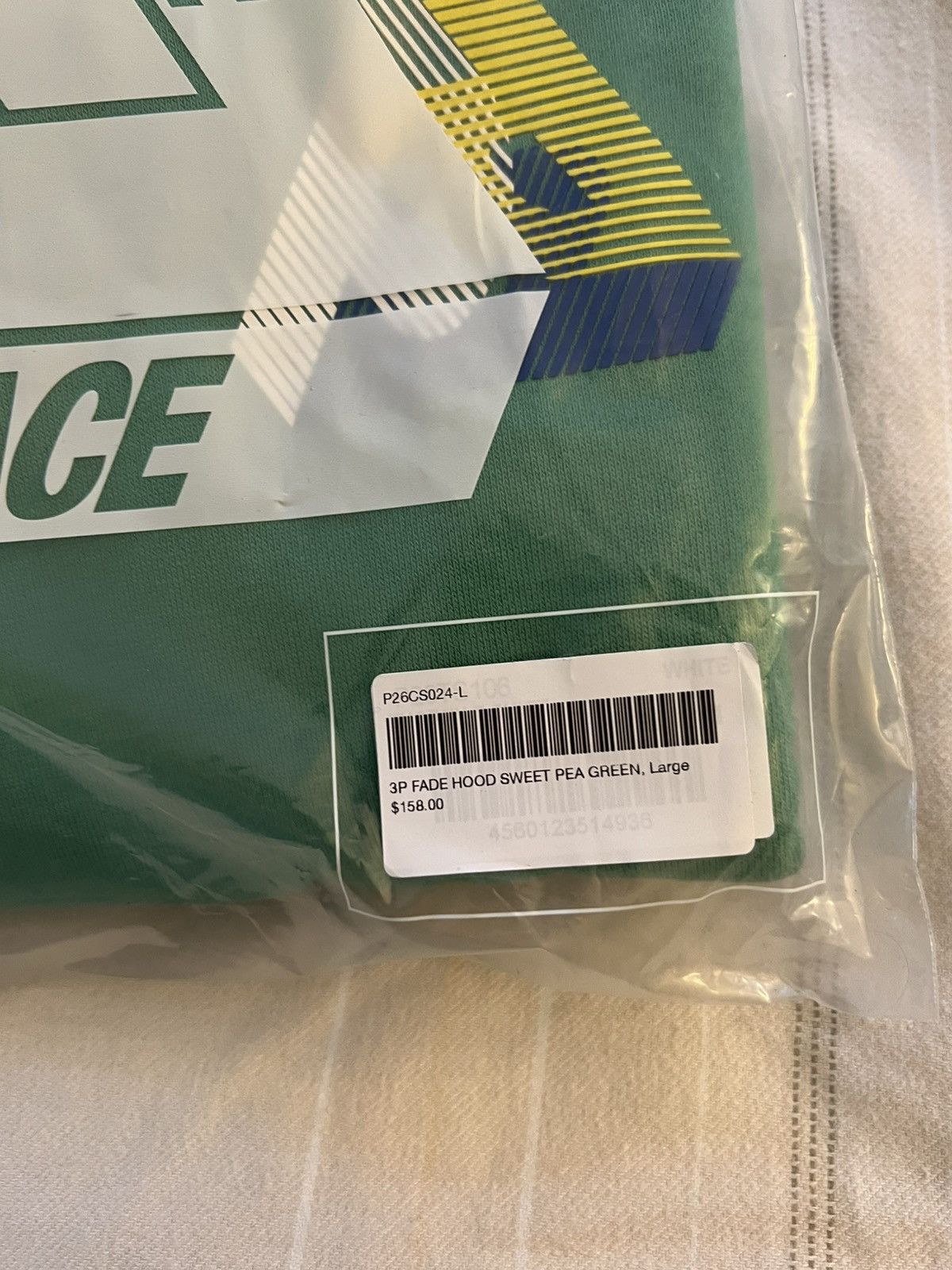 Palace Palace 3P Fade Hood Sweet Pea Green Brushed Fleece Hoodie Size US L / EU 52-54 / 3 - 5 Thumbnail