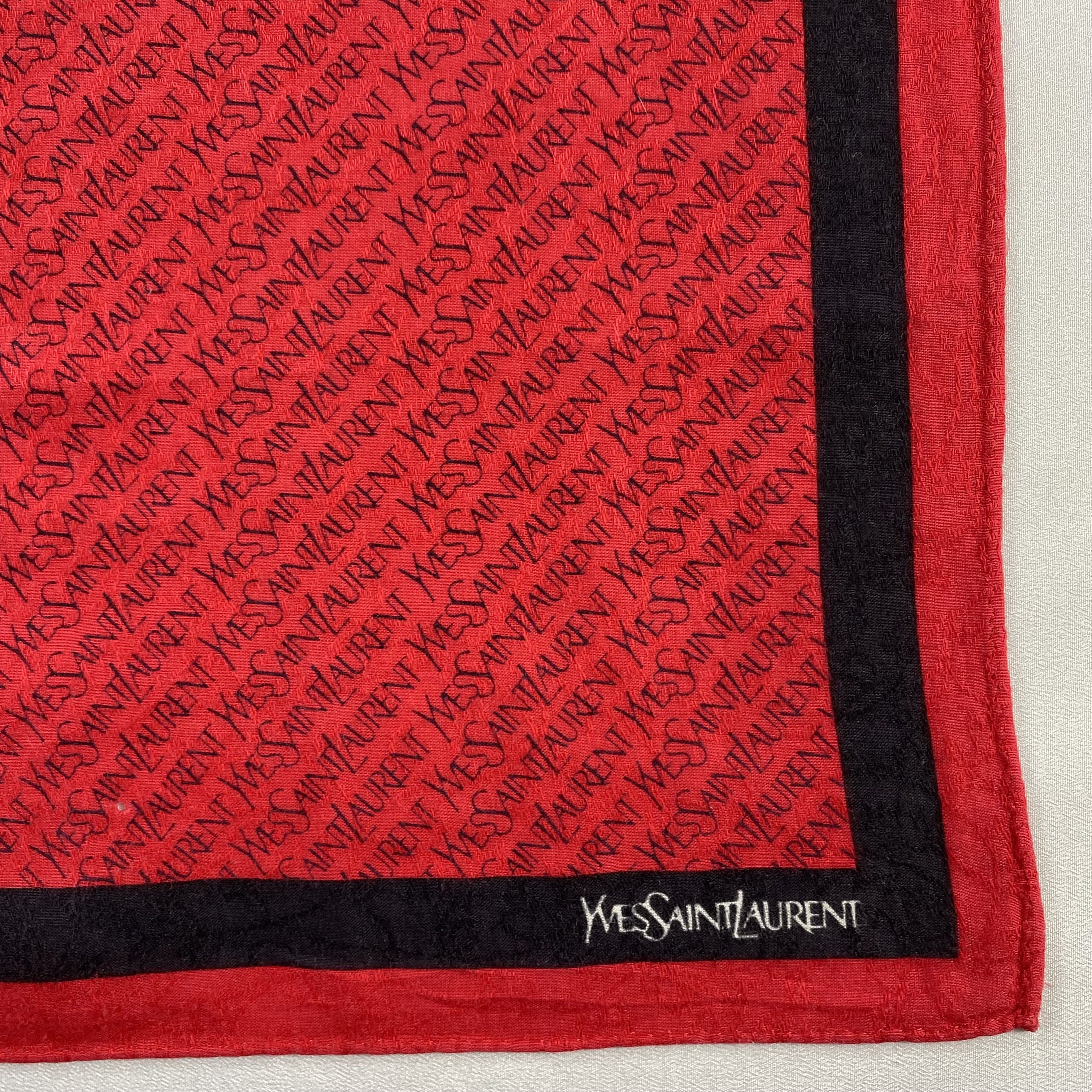 Vintage Yves Saint Laurent Bandana/ Handkerchief / Neckerchief-P1749 Size ONE SIZE - 3 Thumbnail