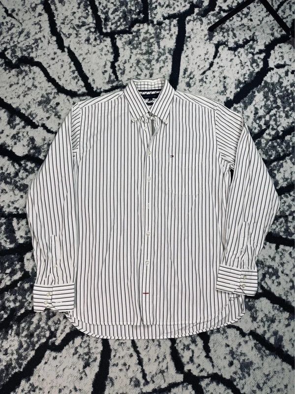 Tommy Hilfiger Tommy Hilfiger shirt white black striped M Size US M / EU 48-50 / 2 - 1 Thumbnail