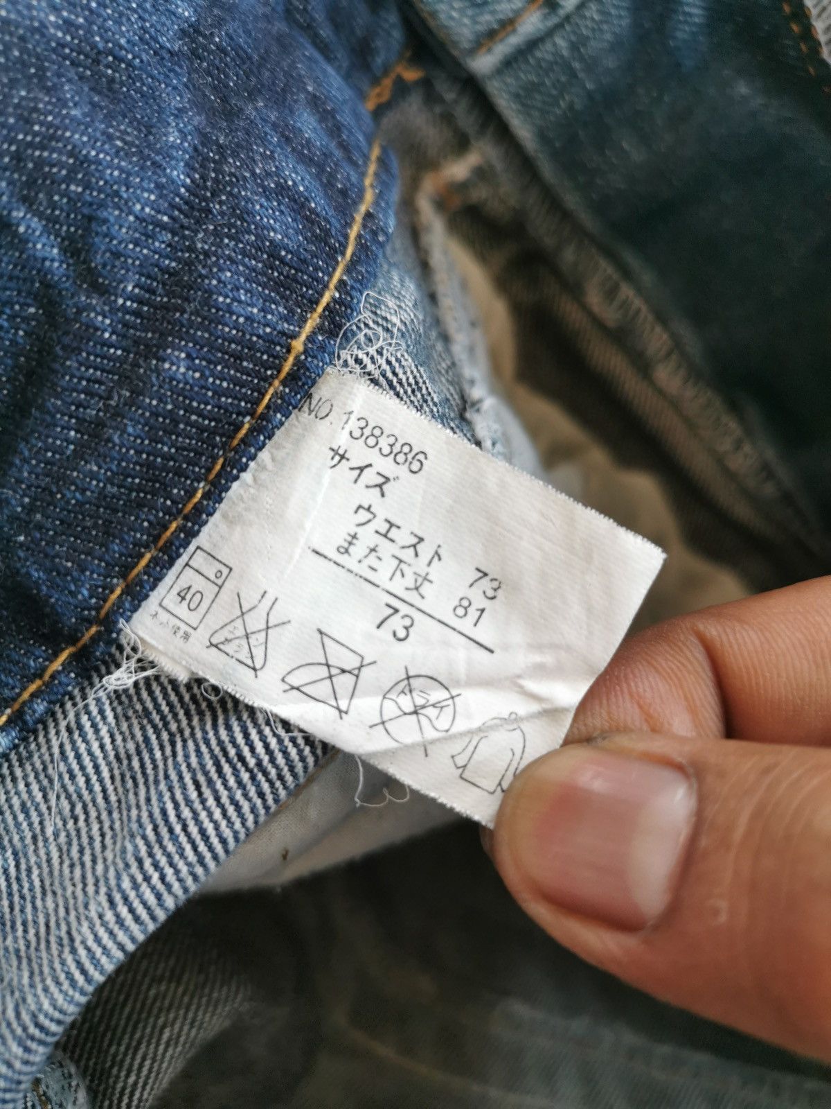 Japanese Brand Bootcut Original Jeans Japan Distressed Clawmark Denim Size US 30 / EU 46 - 10 Thumbnail