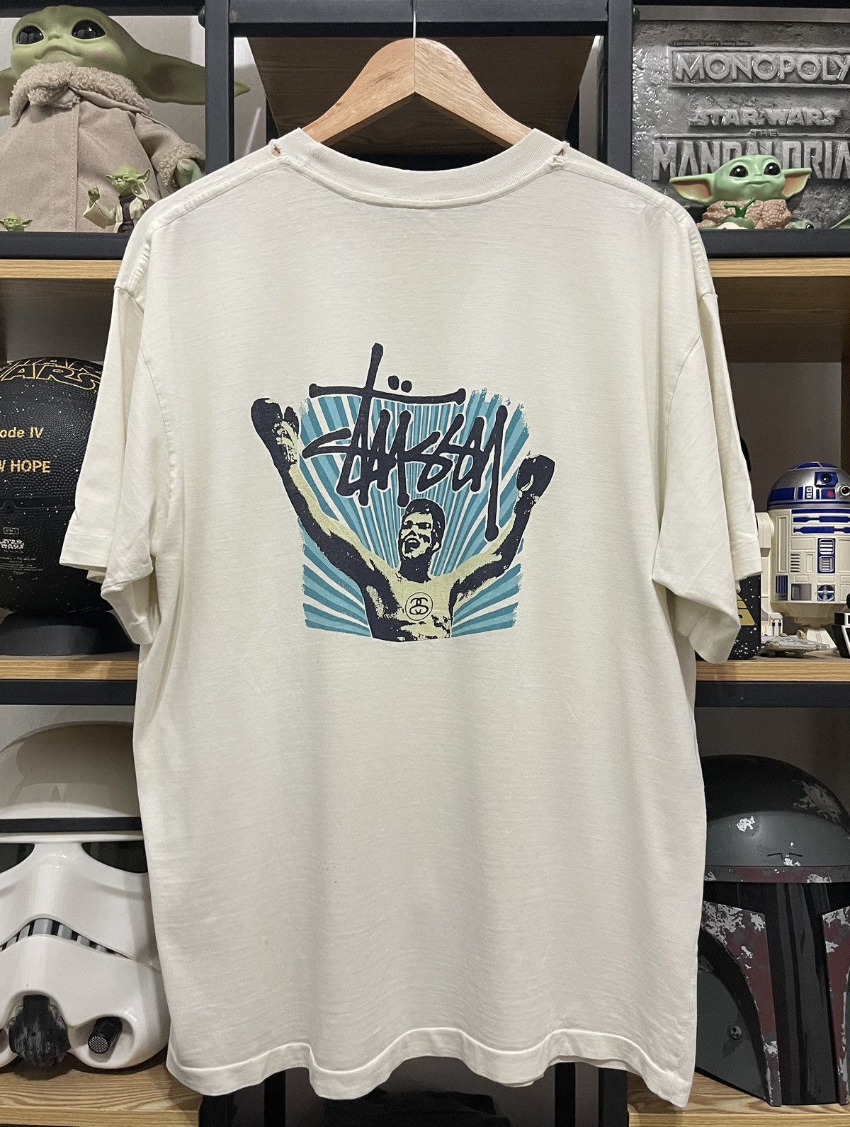 Stussy Real Vintage 00s Stussy Muhammad Ali Boxing Tshirt Size US L / EU 52-54 / 3 - 1 Thumbnail