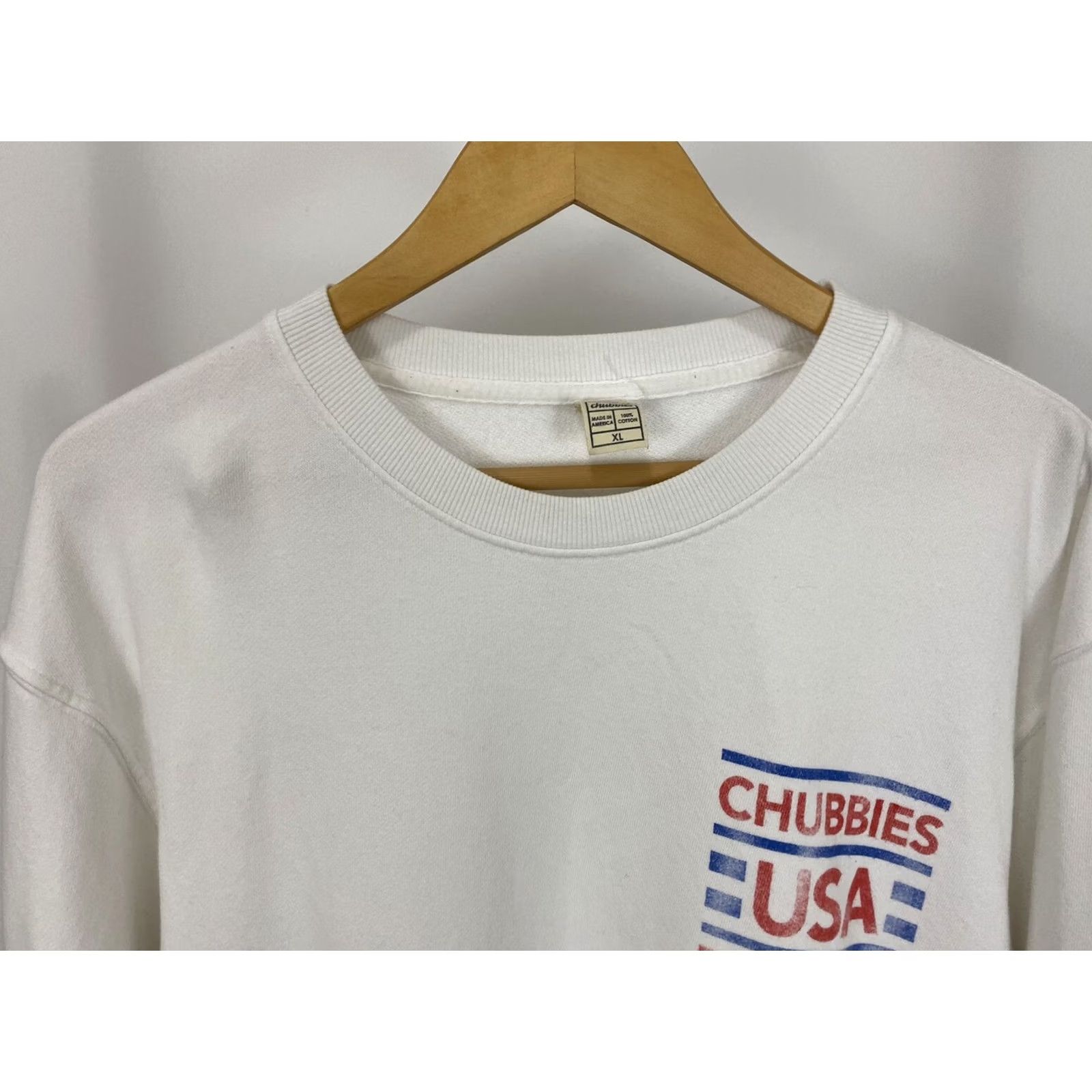 Chubbies Chubbies Sweatshirt USA White XL Men RARE Thigh Out Sky Out American Made Size XL Size US XL / EU 56 / 4 - 5 Thumbnail