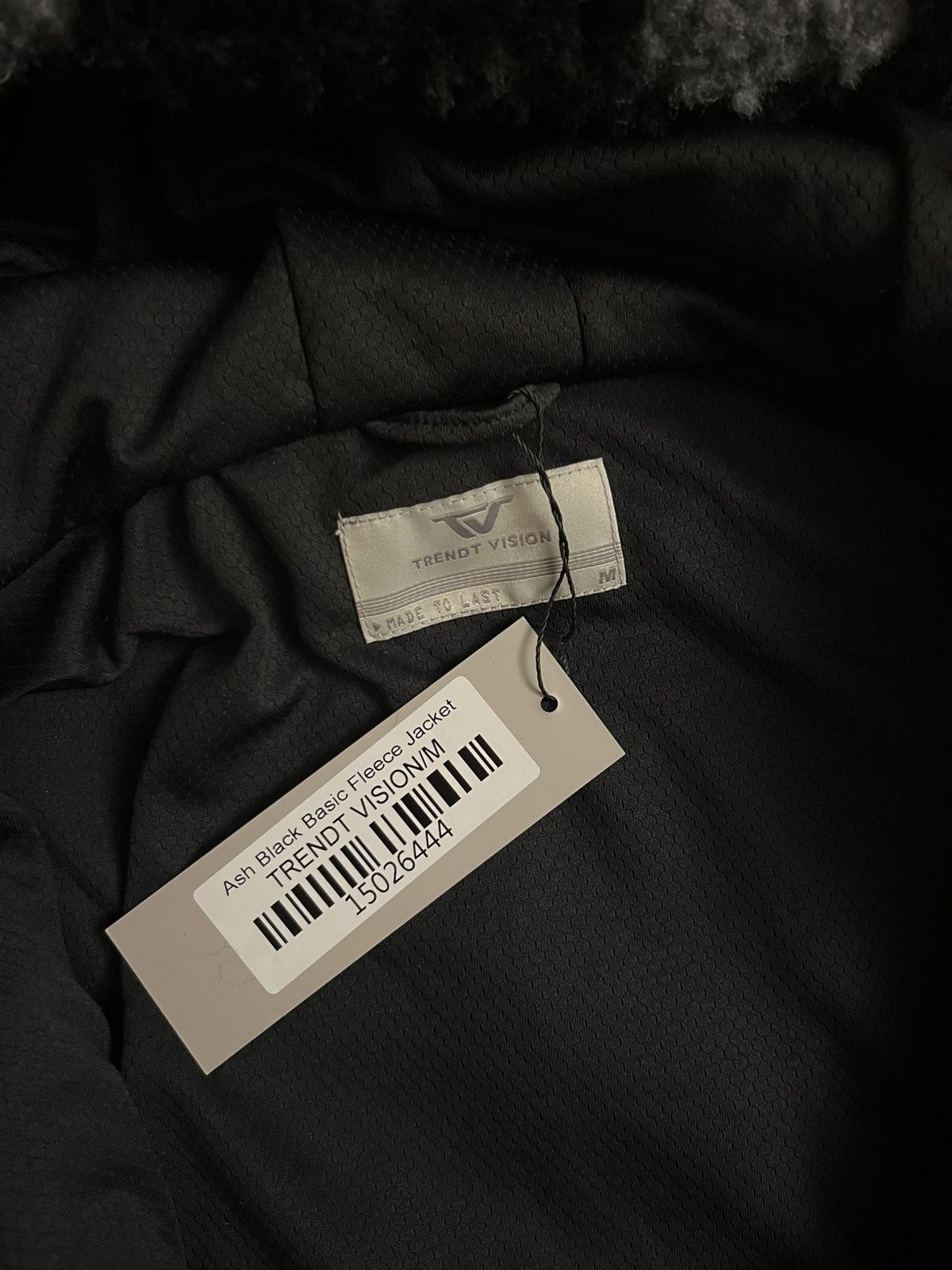 Trendt Vision Trendt Vision Ash Black Fleece Jacket Size US M / EU 48-50 / 2 - 5 Thumbnail