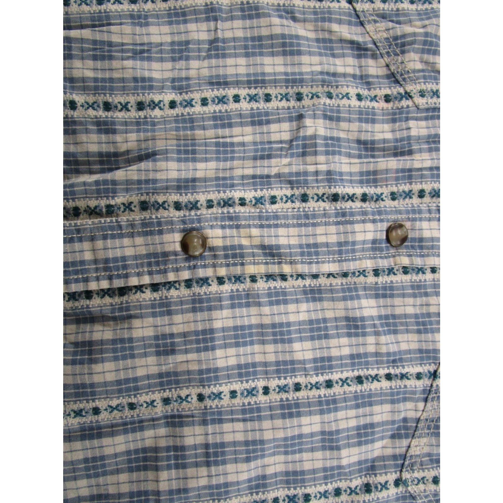 Vintage Moonshine Spirit Shirt Mens L Plaid Short Sleeve Button-Front Western Workwear Casual read Size US L / EU 52-54 / 3 - 2 Thumbnail