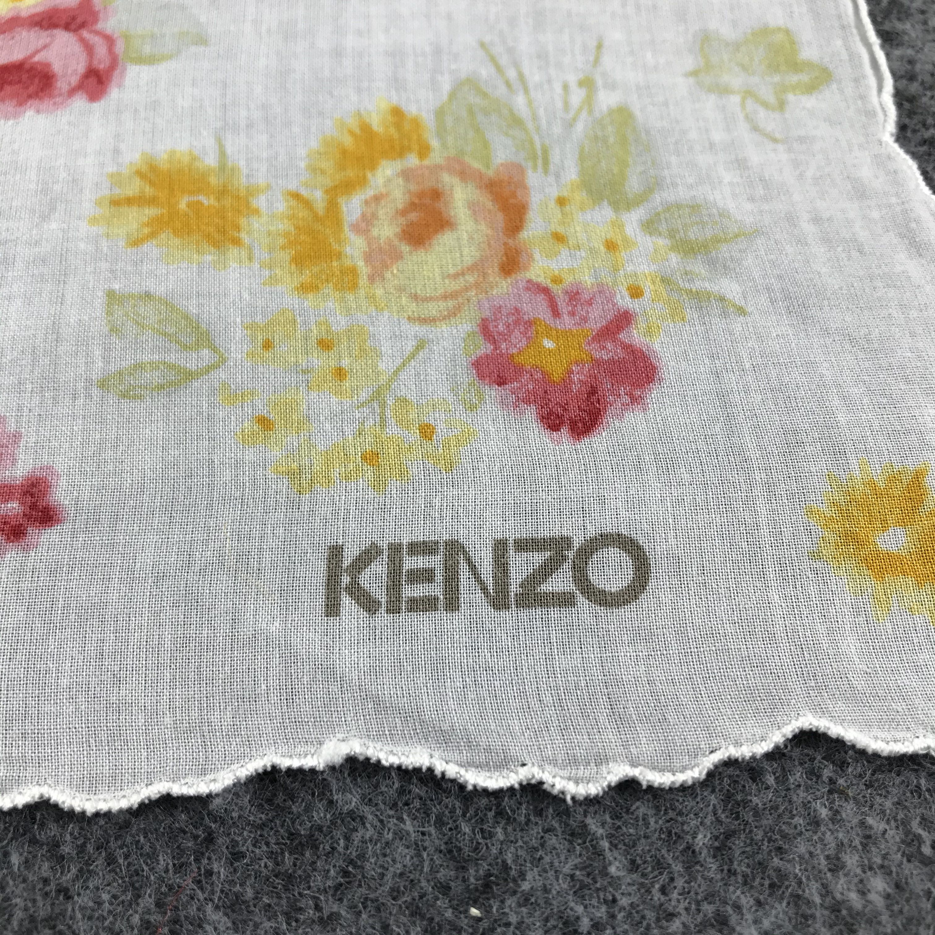 Kenzo × Vintage Kenzo Handkerchief Neckerchief Bandana H184 Size ONE SIZE - 4 Thumbnail
