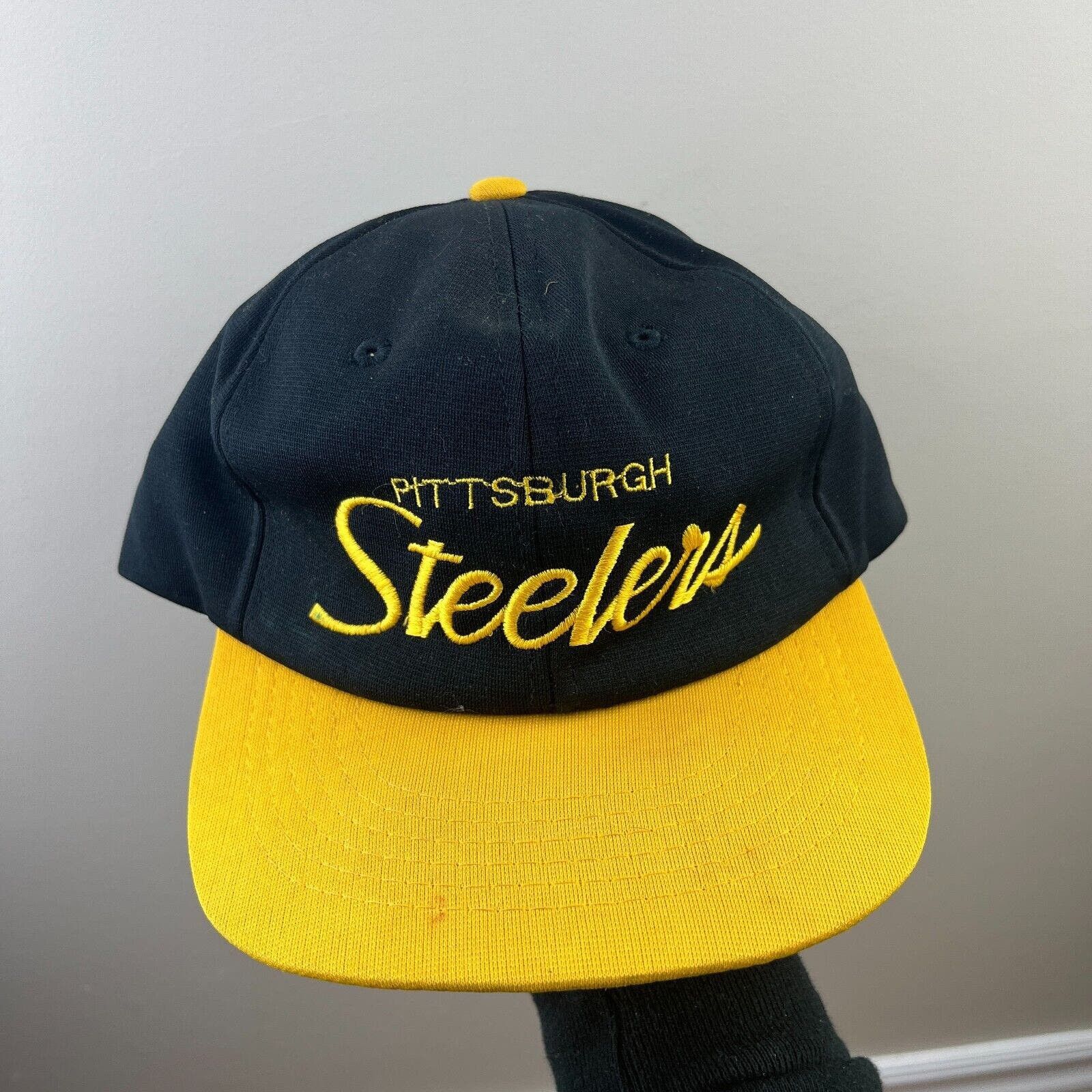 Pittsburgh Steelers Vintage 90s Script orders Sports Specialties Snapback Hat