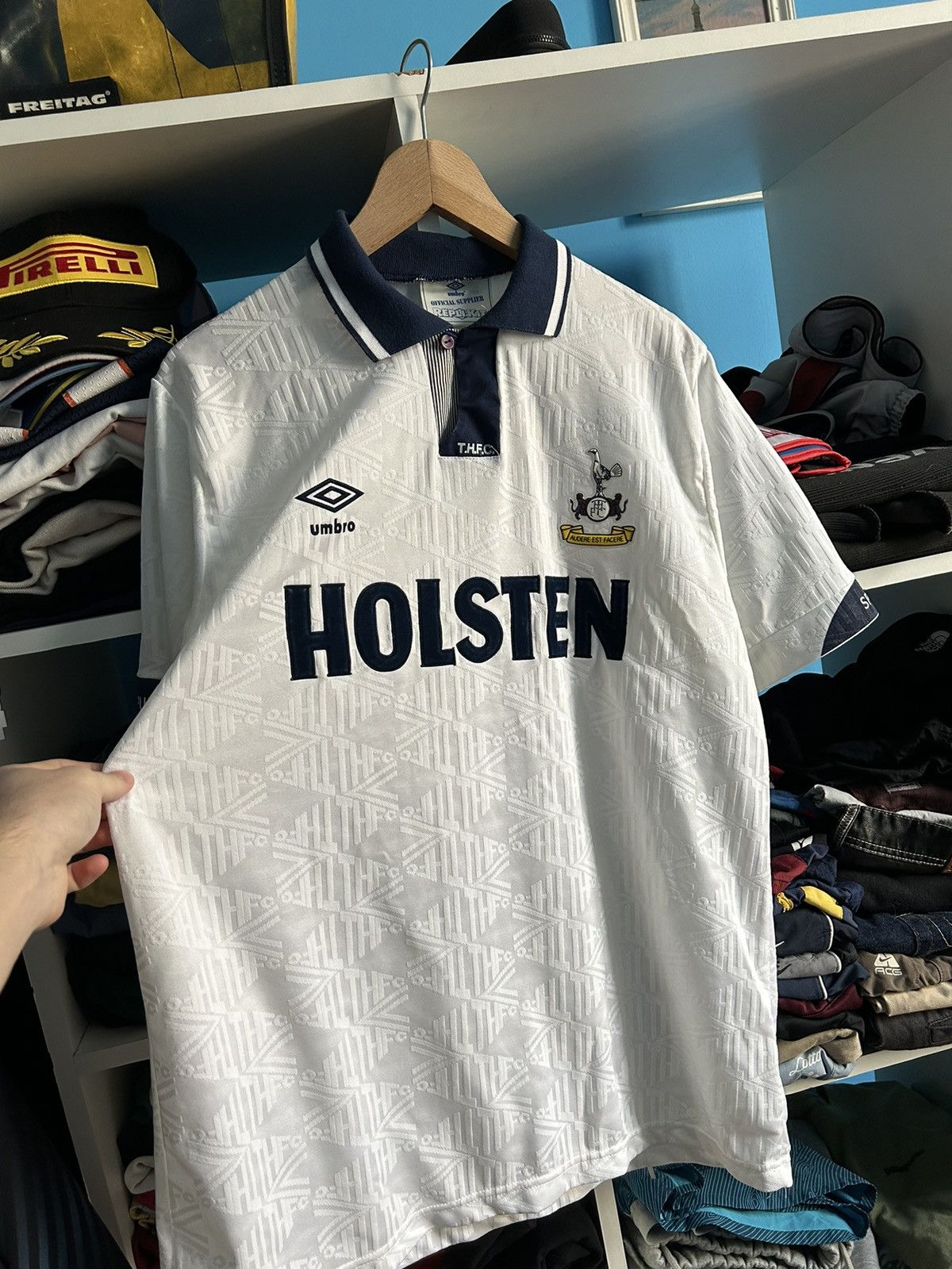 Maillot Vintage Tottenham Hotspur 1994/1995 Away - Umbro, Taille XL, Occasion En Bon état