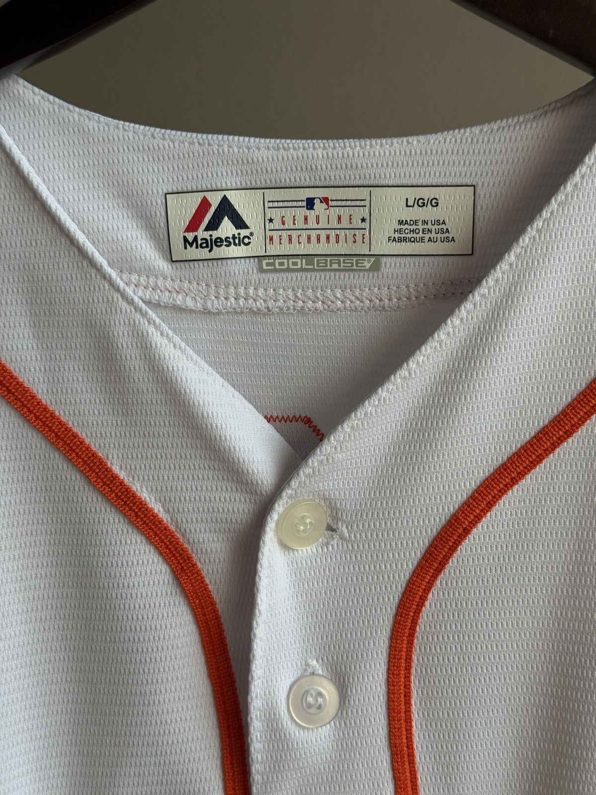 Majestic HOUSTON ASTROS BRAD PEACOCK MAJESTIC 2017 Jersey made in USA Size US L / EU 52-54 / 3 - 8 Thumbnail