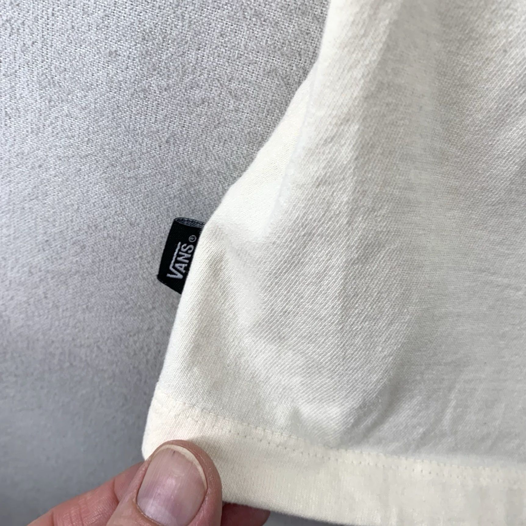 Vans VANS Off The Wall Logo T-Shirt Men Medium Ivory Skateboard Streetwear All Seasons Size US M / EU 48-50 / 2 - 3 Thumbnail