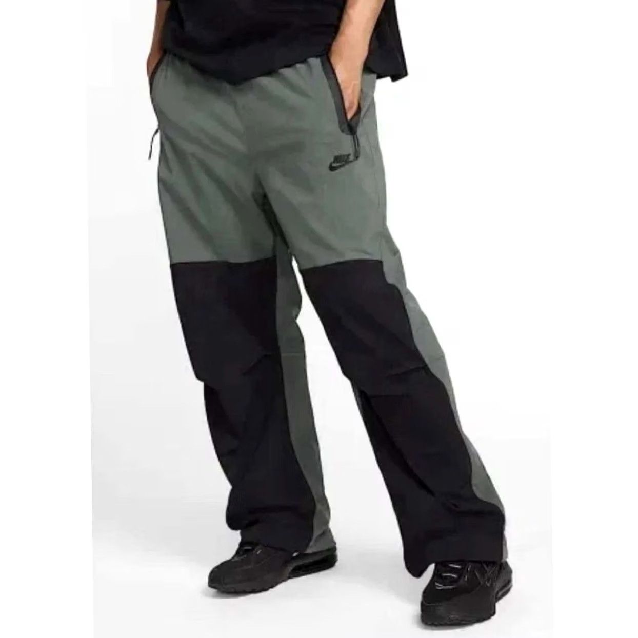 Nike Nike Tech Woven Track Pants Green Black Mens M Size US 31 - 2 Thumbnail