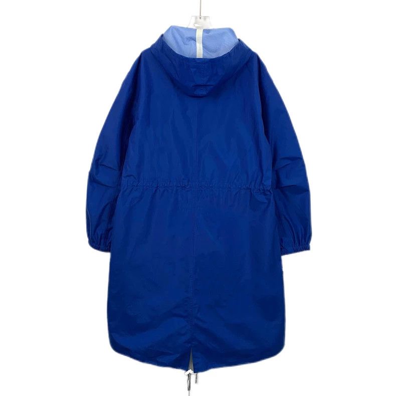 Loewe Loewe Blue hooded zipper waistcoat windbreaker coat Size L / US 10 / IT 46 - 2 Thumbnail