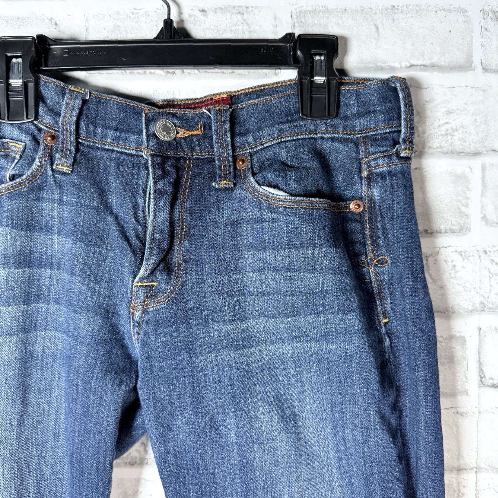 Lucky Brand VINTAGE Lucky Brand Blue Sofia Bootcut Jeans Women Adult Size 2x26 Regular Fit 31 Inch Inseam Size 26" / US 2 / IT 38 - 2 Thumbnail