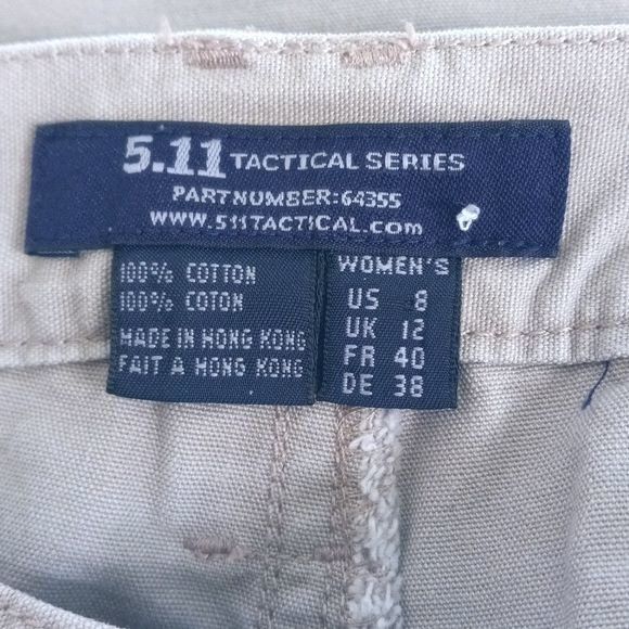 5.11 5.11 Tactical Series Size 8 Womens Cargo Pants Khaki Cotton Size 30" / US 8 / IT 44 - 5 Thumbnail