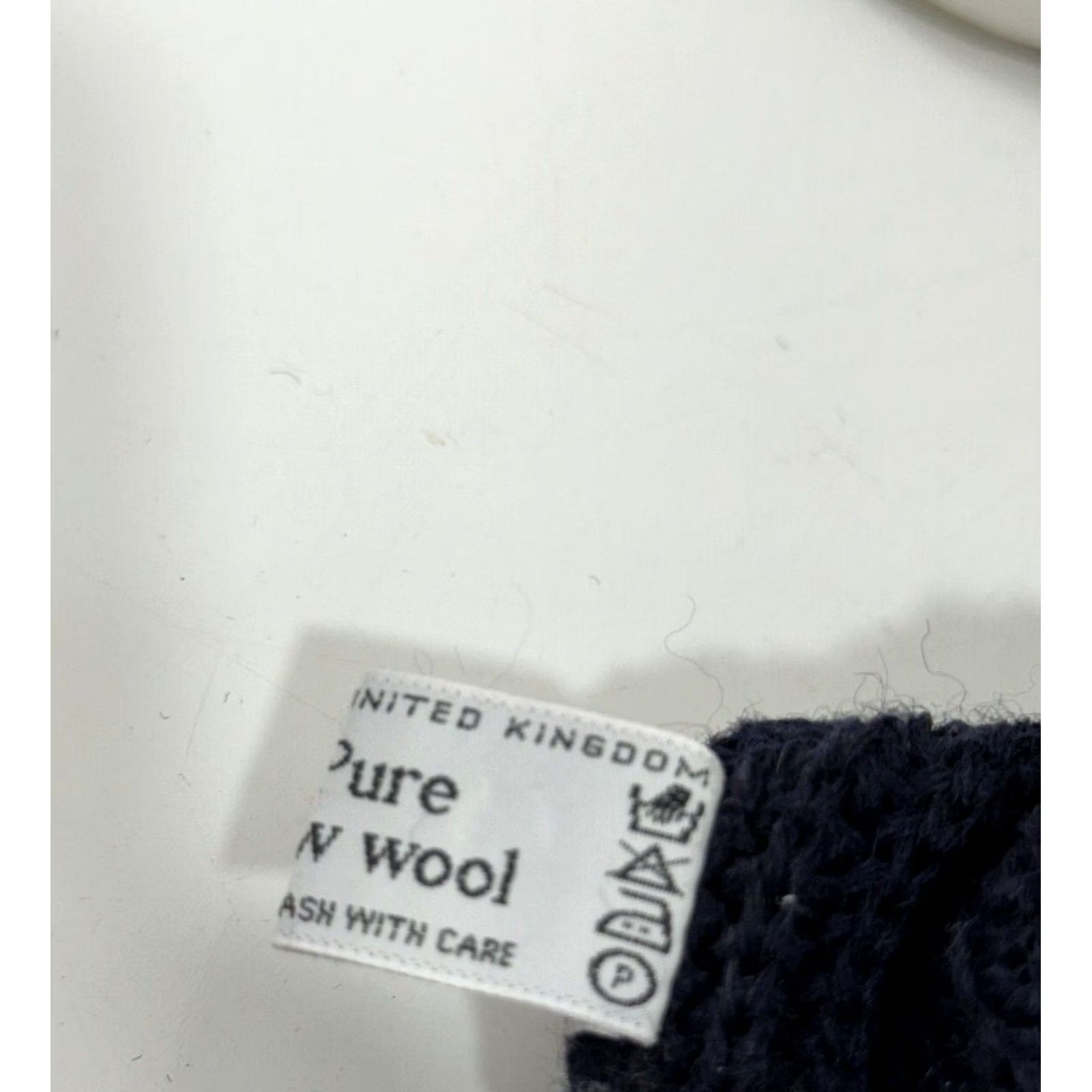 Barbour BARBOUR Heavy Duty Knit PURE NEW WOOL / UK Mens 44 Sweater, Blue, Wool Knit Pullover, Collared, 112 Sweater Size 44 Mens Barbour Size US XXL / EU 58 / 5 - 6 Thumbnail