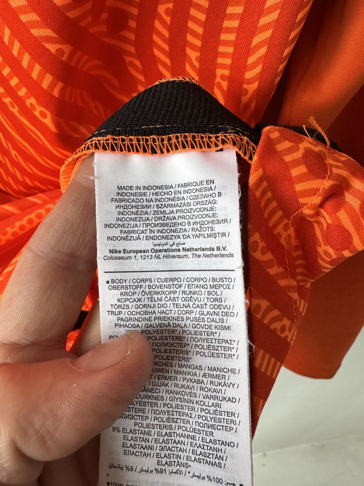 Nike Nike Dri-FIT Orange Long Sleeve Shirt, Size M, Athletic Fit Size US M / EU 48-50 / 2 - 8 Thumbnail