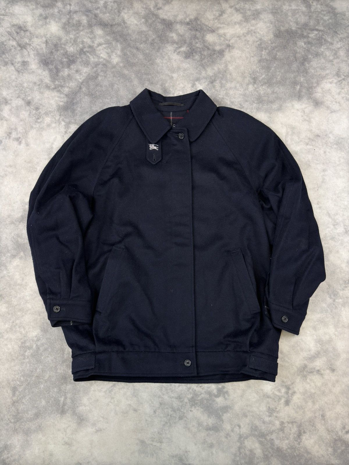 Burberry × Vintage Vintage Burberrys Casual Jacket Zip Quality Wool Alpaca 90s Size US M / EU 48-50 / 2 - 1 Thumbnail