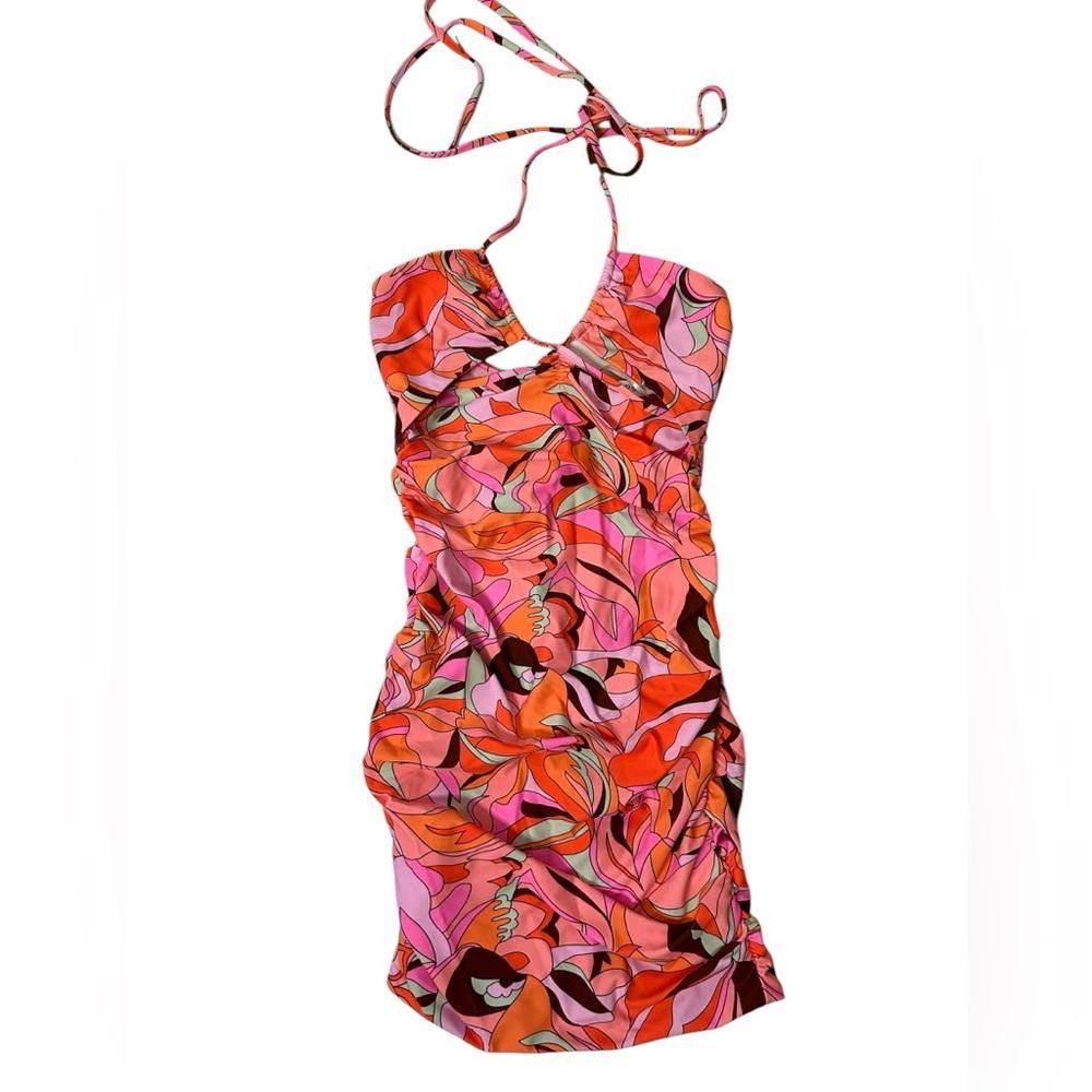 Designer sweetpot l Multicolor Halter Bodycon Dress 2 Size XS / US 0-2 / IT 36-38 - 2 Thumbnail