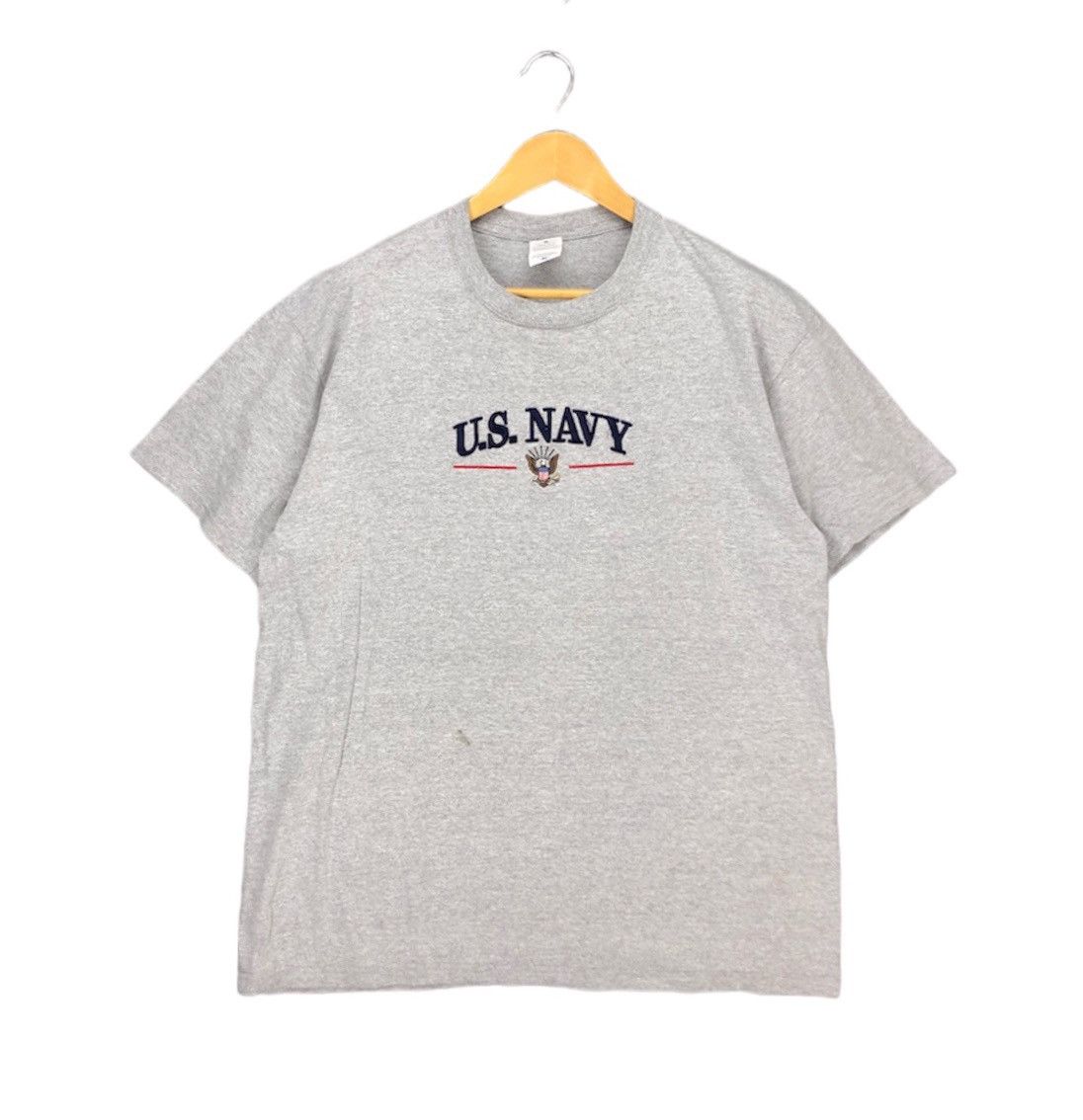 Anvil US NAVY Crew Neck T Shirt #1280-44 Size US XL / EU 56 / 4 - 1 Thumbnail