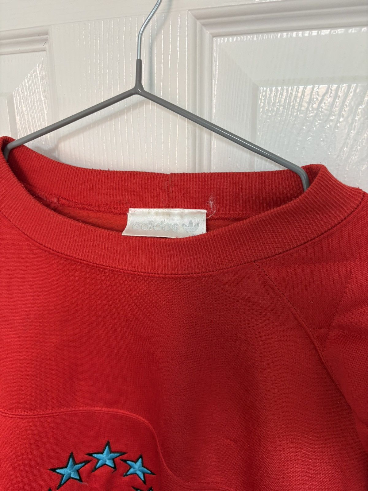 Adidas Vintage 90’s Adidas Goalkeeper Quilted Sweatshirt Red size M Size US M / EU 48-50 / 2 - 3 Thumbnail