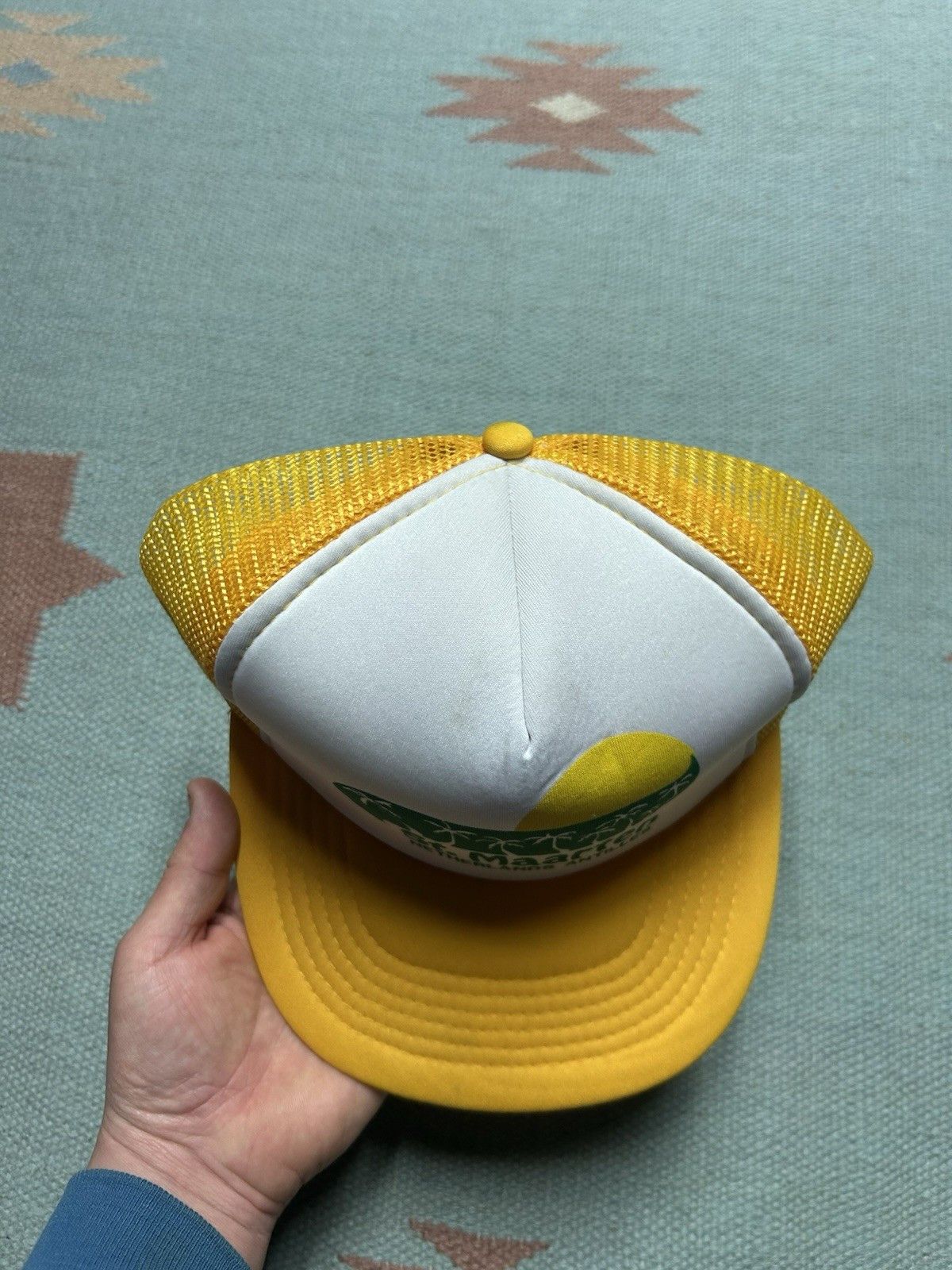 Vintage Vtg trucker hat St Maarten Caribbean island beach palm trees Size ONE SIZE - 3 Thumbnail